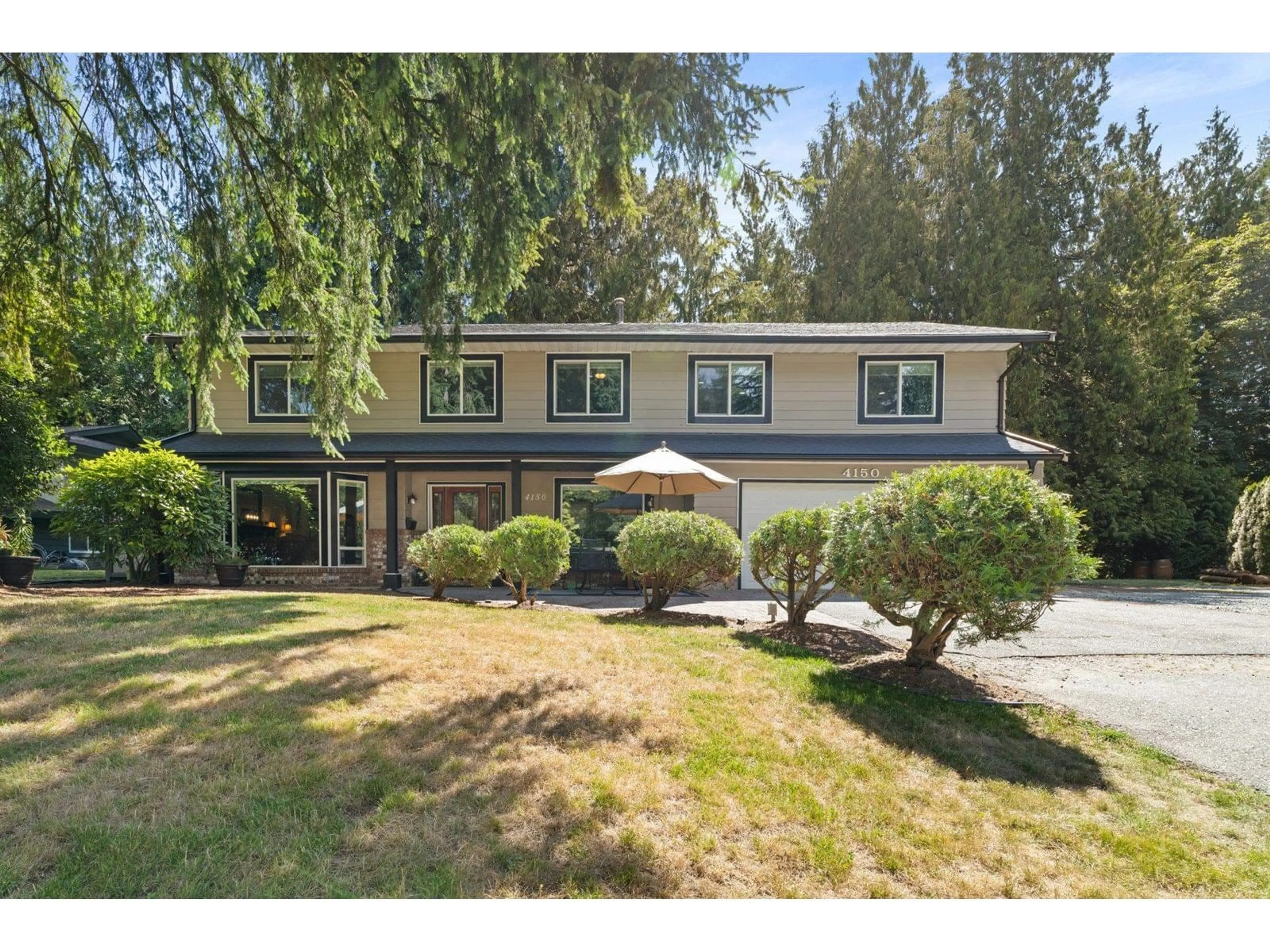 A pic from outside/outdoor area/front of a property/back of a property/a pic from drone, street for 4150 197A, Langley British Columbia V3A1C3