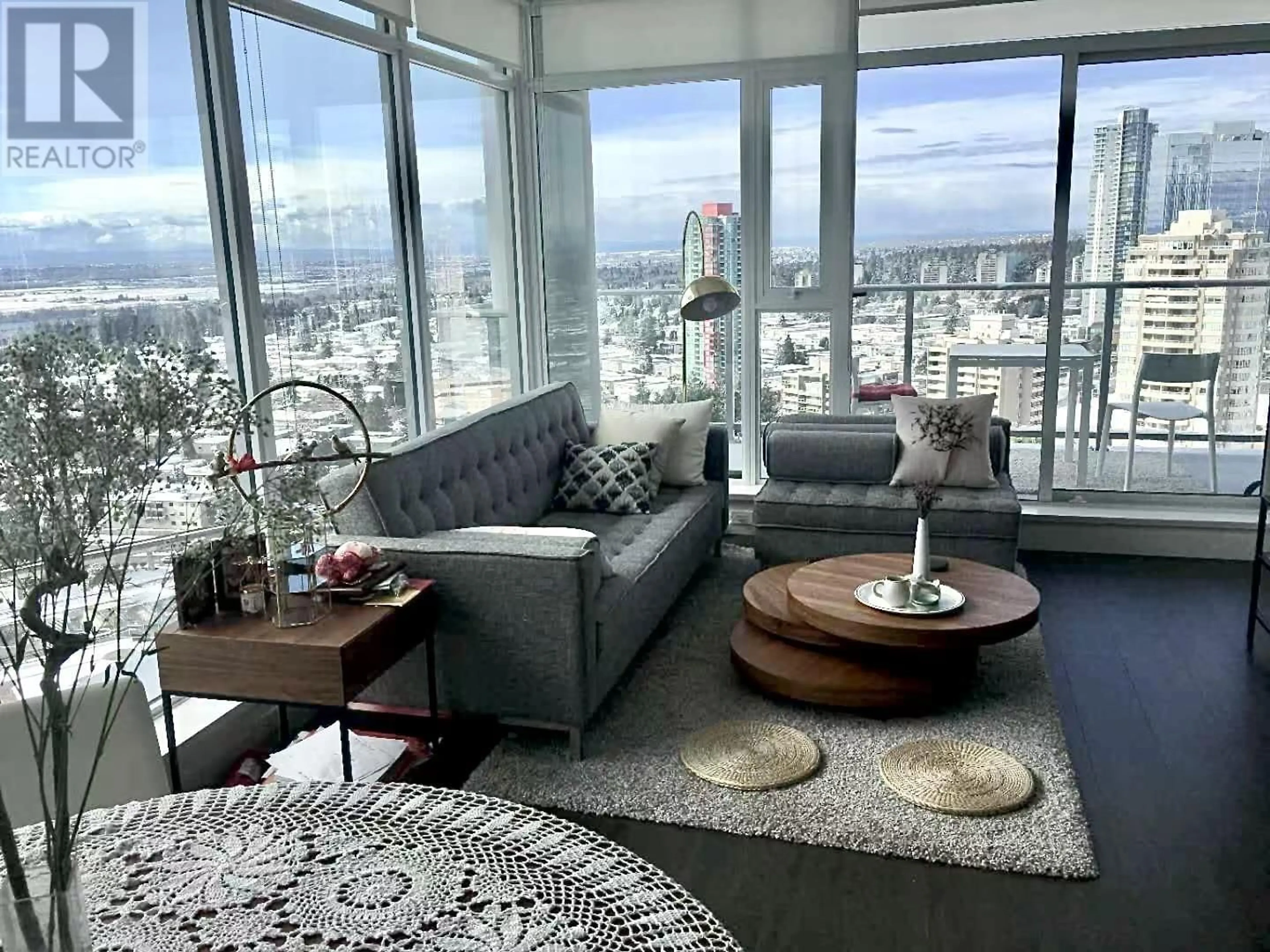 Living room with furniture, carpet floor for 3303 - 6538 NELSON AVENUE, Burnaby British Columbia V5H0G5