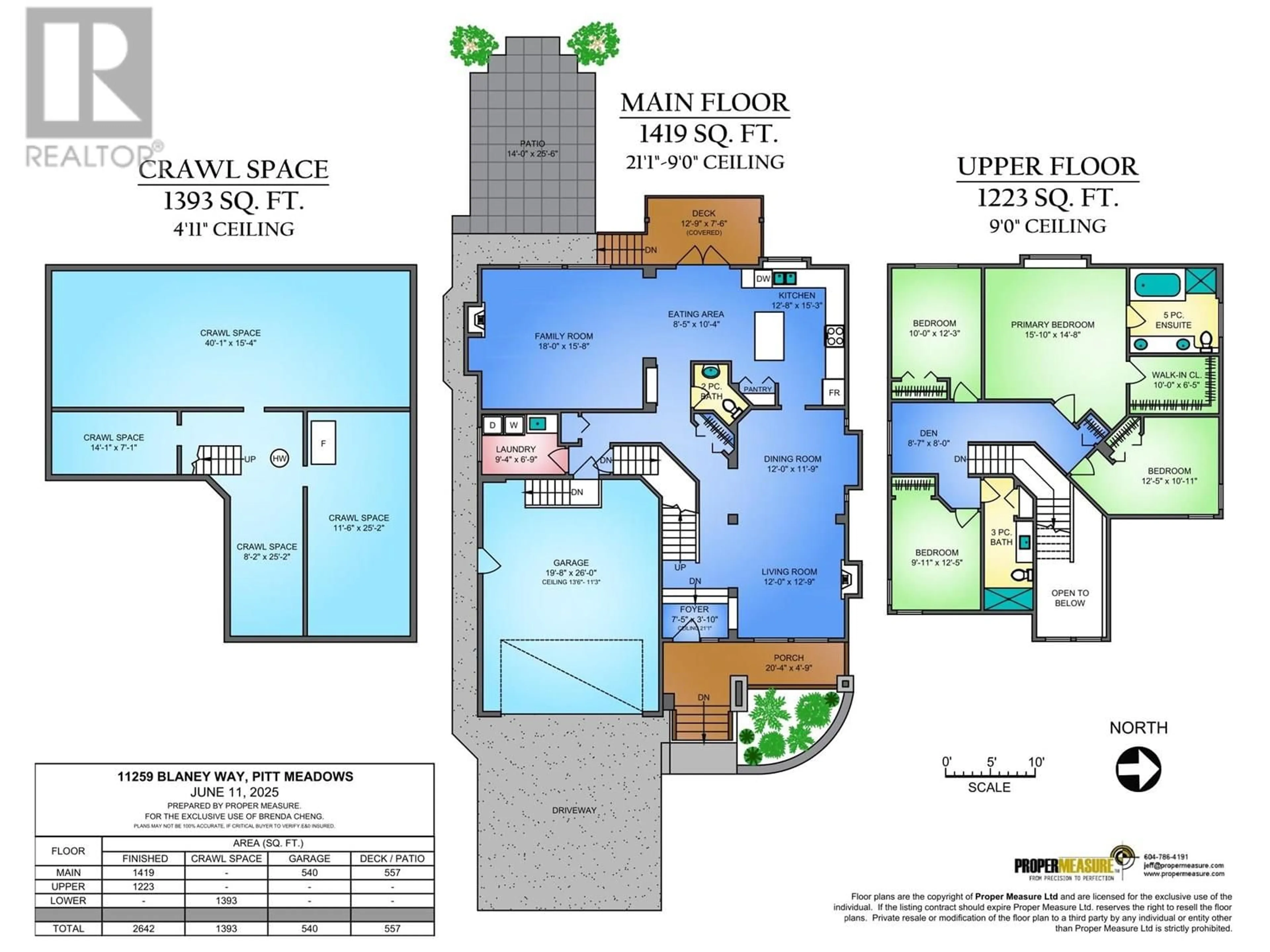 Floor plan for 11259 BLANEY WAY, Pitt Meadows British Columbia V3Y2V3