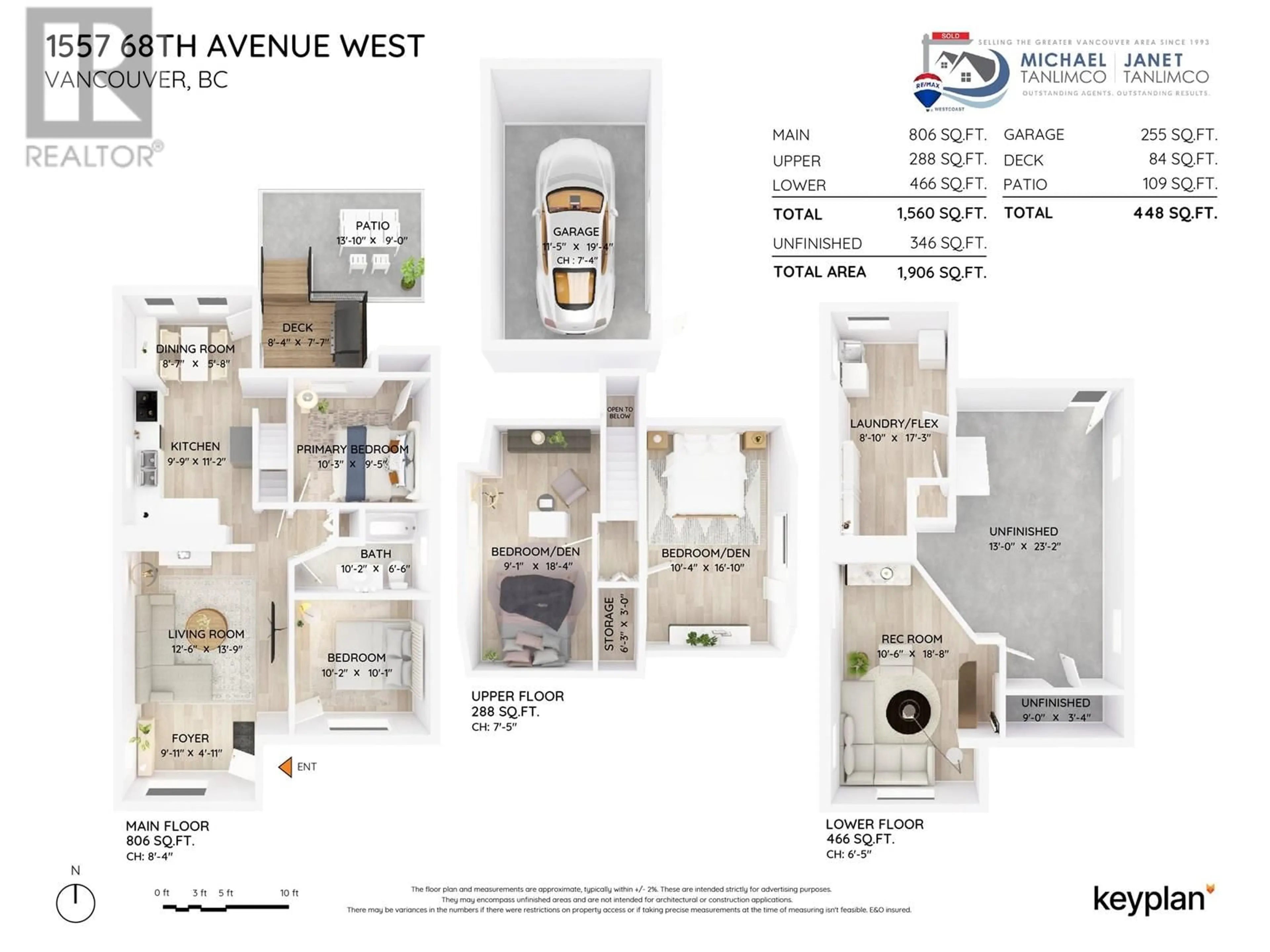 Floor plan for 1557 68TH AVENUE, Vancouver British Columbia V6P2V4