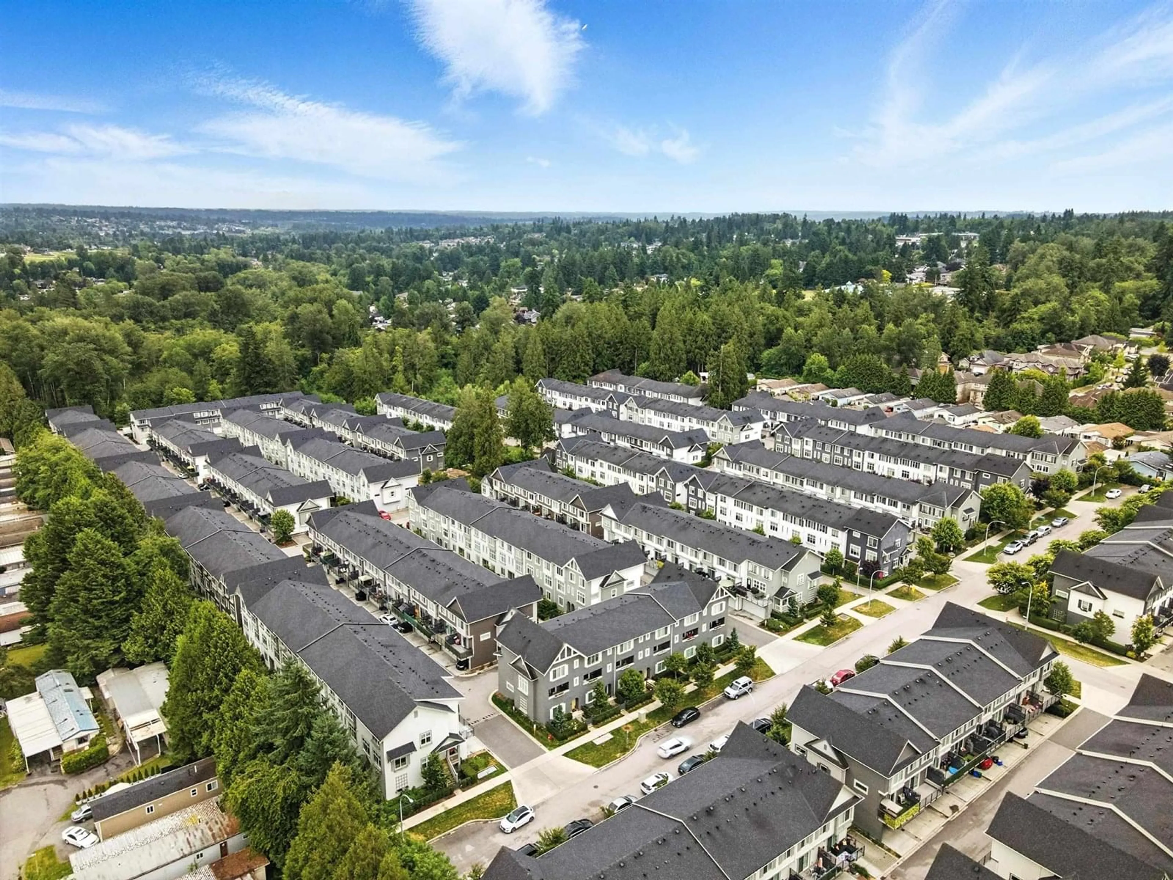 A pic from outside/outdoor area/front of a property/back of a property/a pic from drone, mountain view for 177 - 8168 136A, Surrey British Columbia V3W2Z6