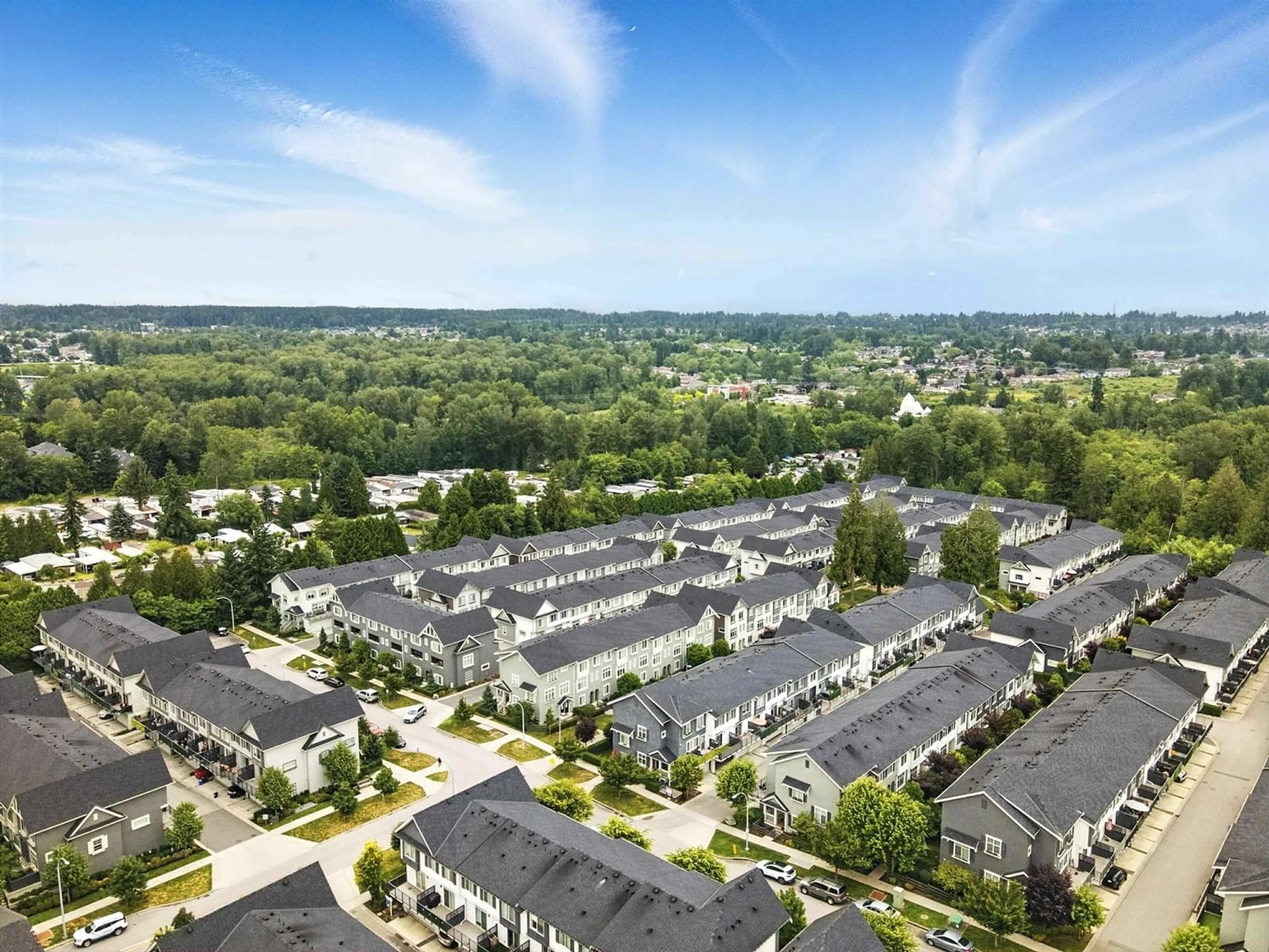 A pic from outside/outdoor area/front of a property/back of a property/a pic from drone, mountain view for 177 - 8168 136A, Surrey British Columbia V3W2Z6