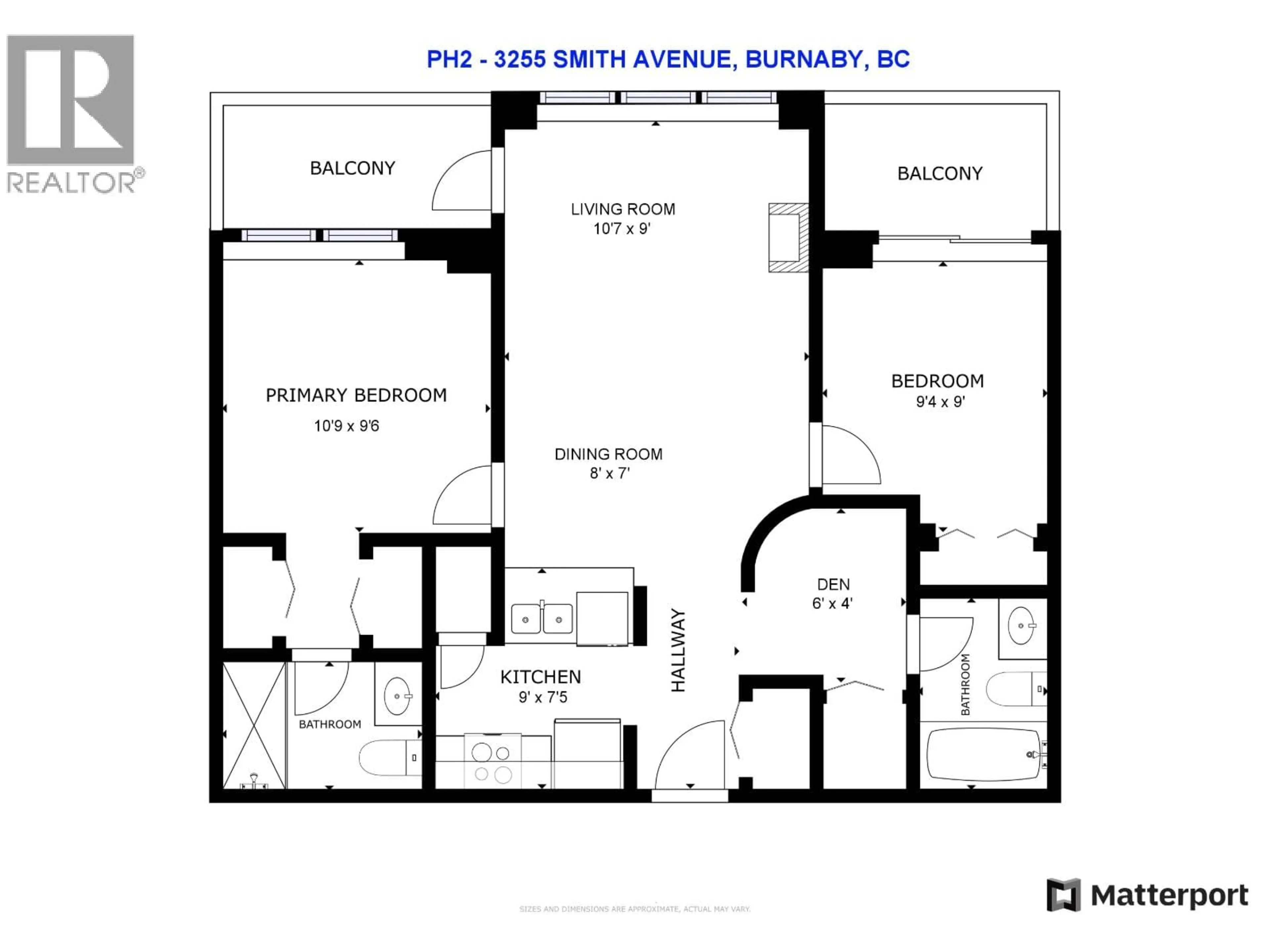 Floor plan for PH2 - 3255 SMITH AVENUE, Burnaby British Columbia V5G0B5