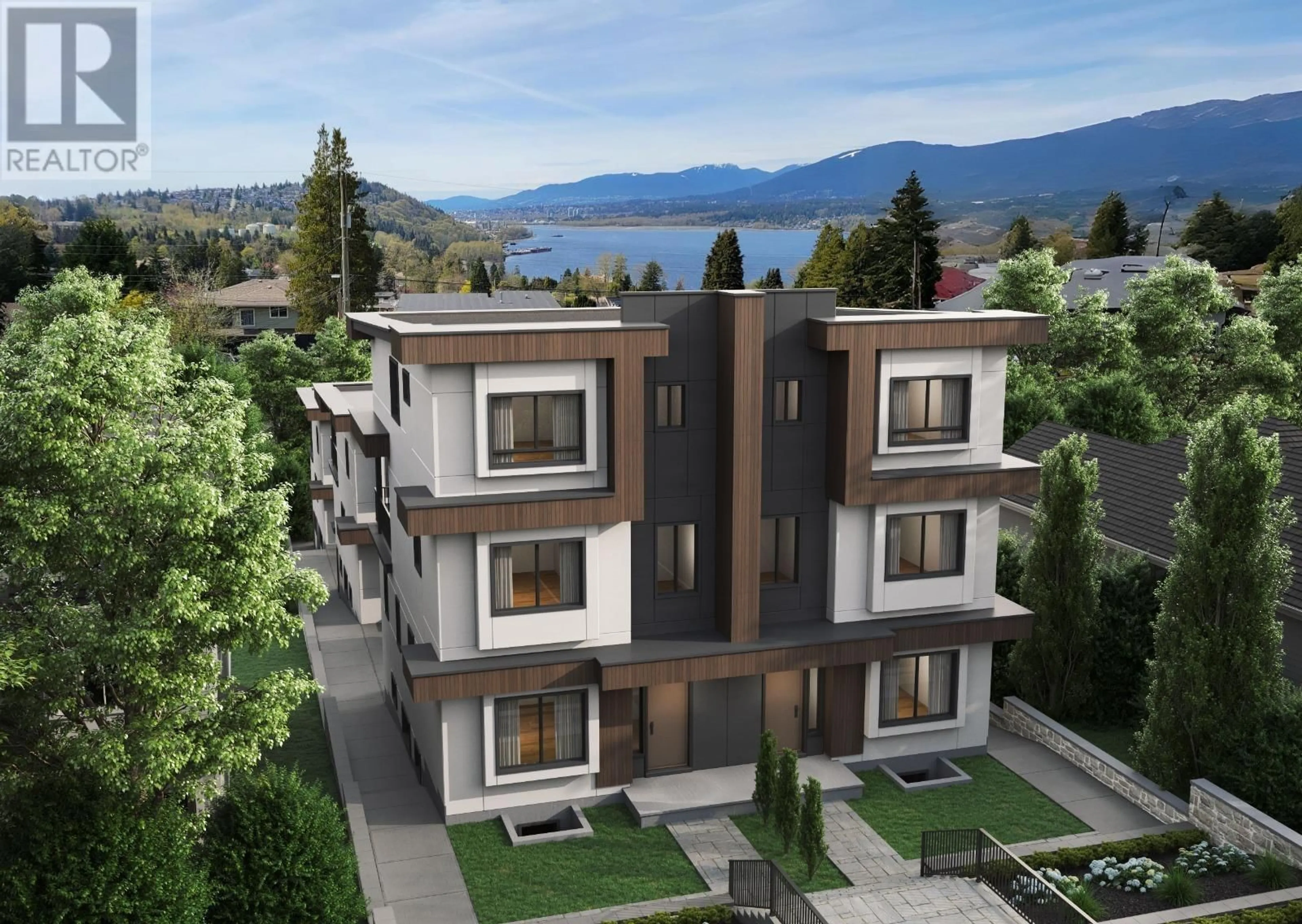 A pic from outside/outdoor area/front of a property/back of a property/a pic from drone, mountain view for #6 - 7275 RIDGE DRIVE, Burnaby British Columbia V5A1B4
