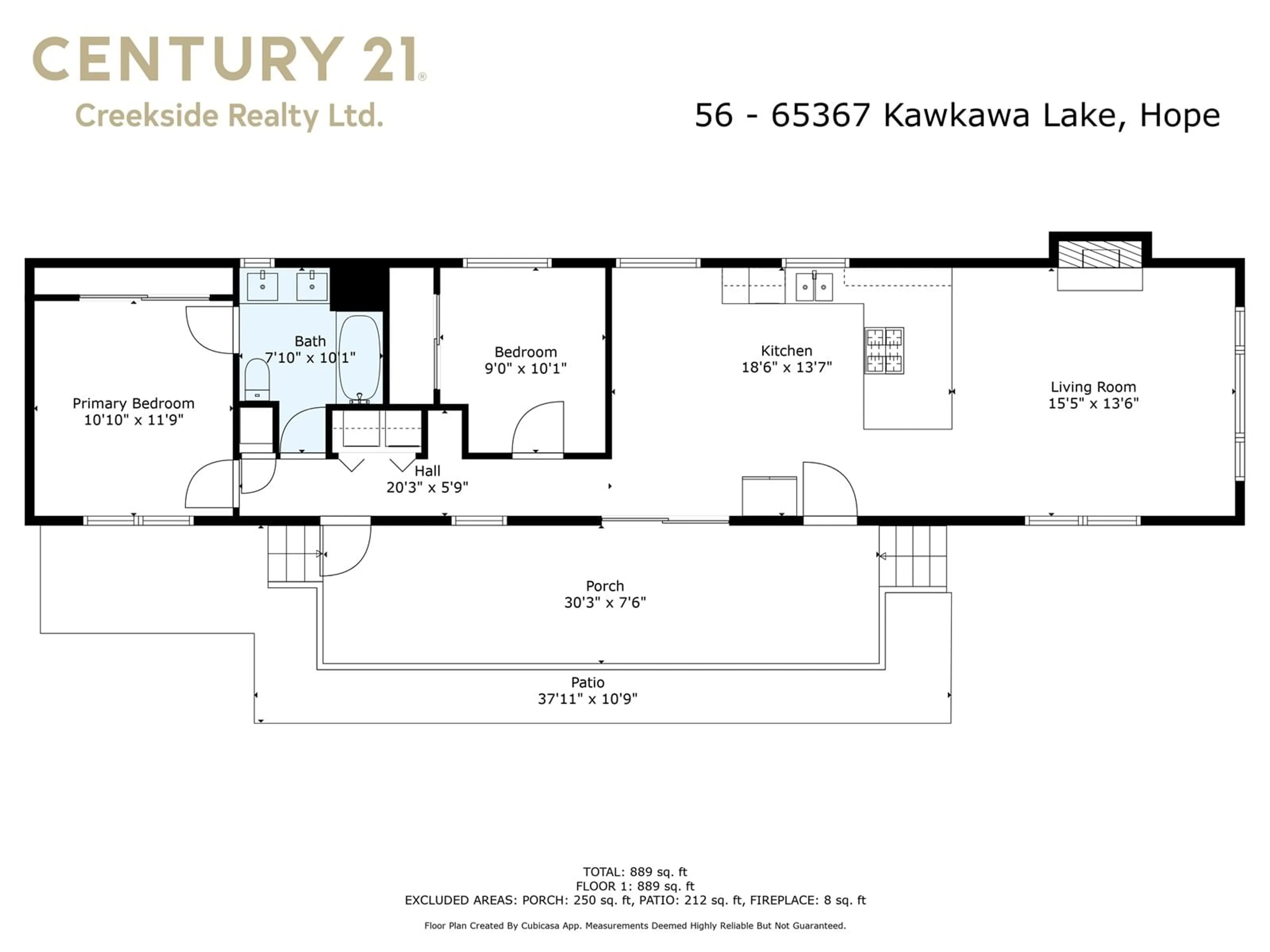Floor plan for 56 - 65367 KAWKAWA LAKE ROAD, Hope British Columbia V0X1L1