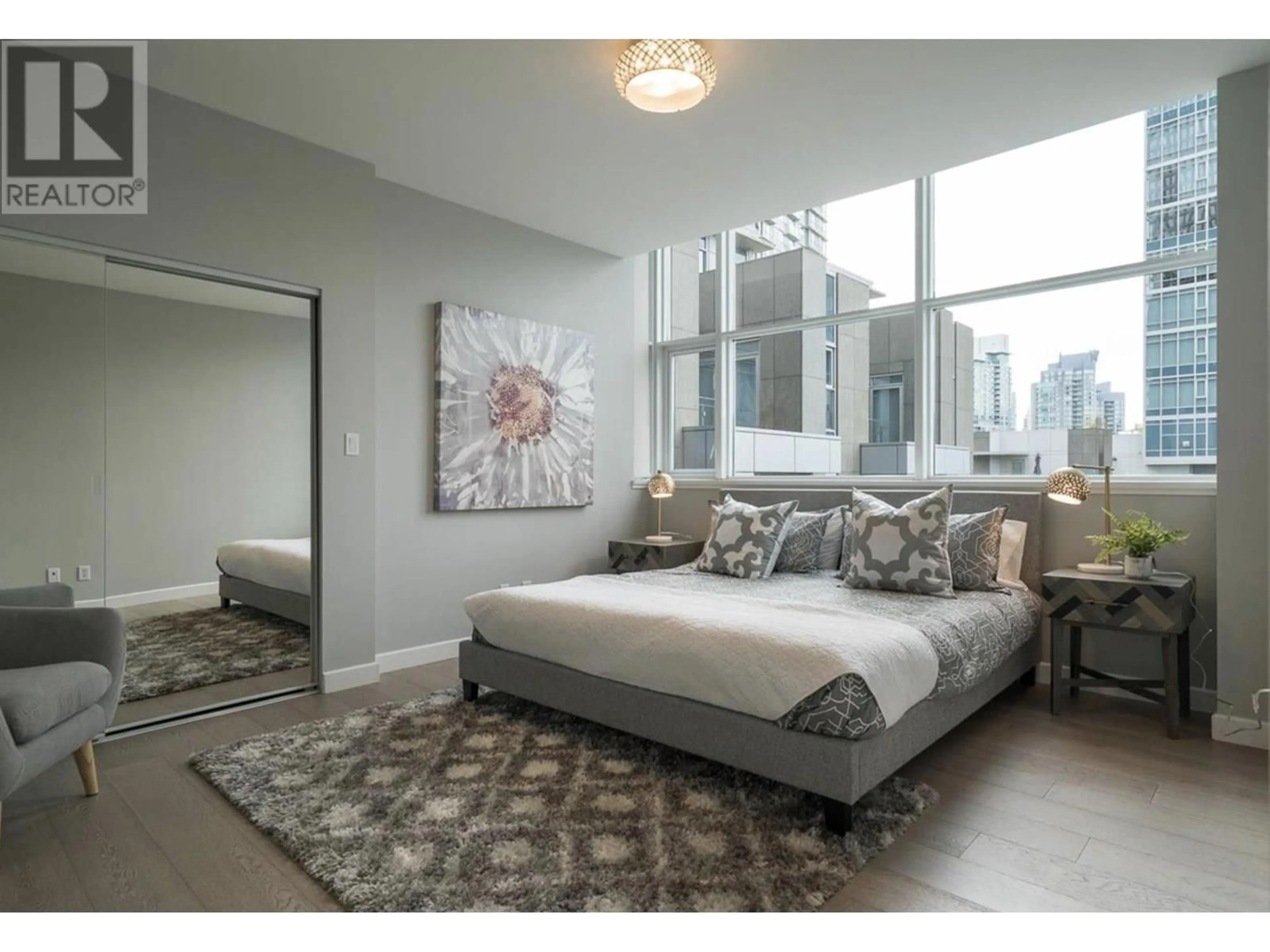 Bedroom with bed, unknown for 201 - 1233 CORDOVA STREET, Vancouver British Columbia V6C3R1