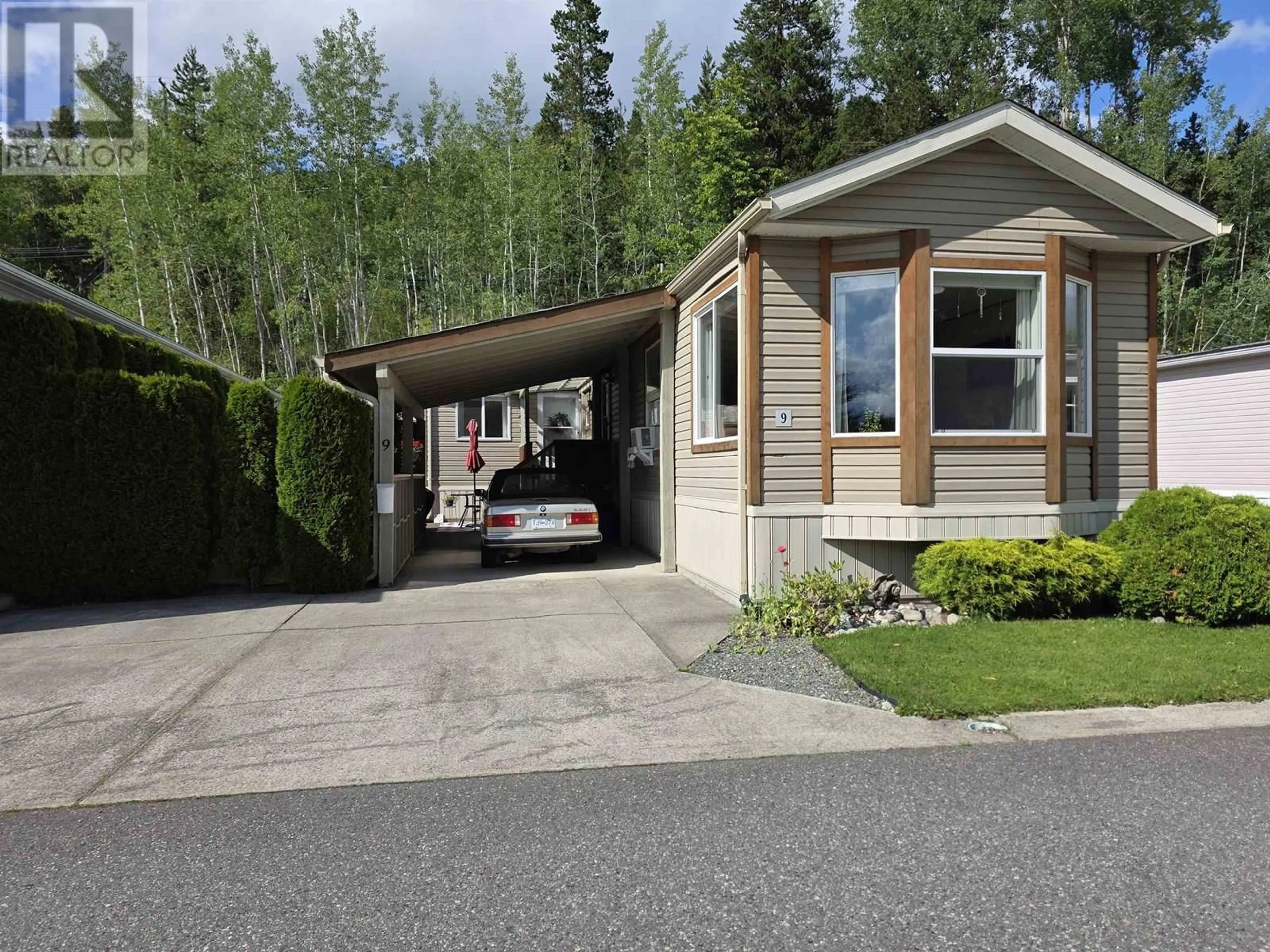 Home with vinyl exterior material, street for 9 - 4305 LAKELSE AVENUE, Terrace British Columbia V8G1N5