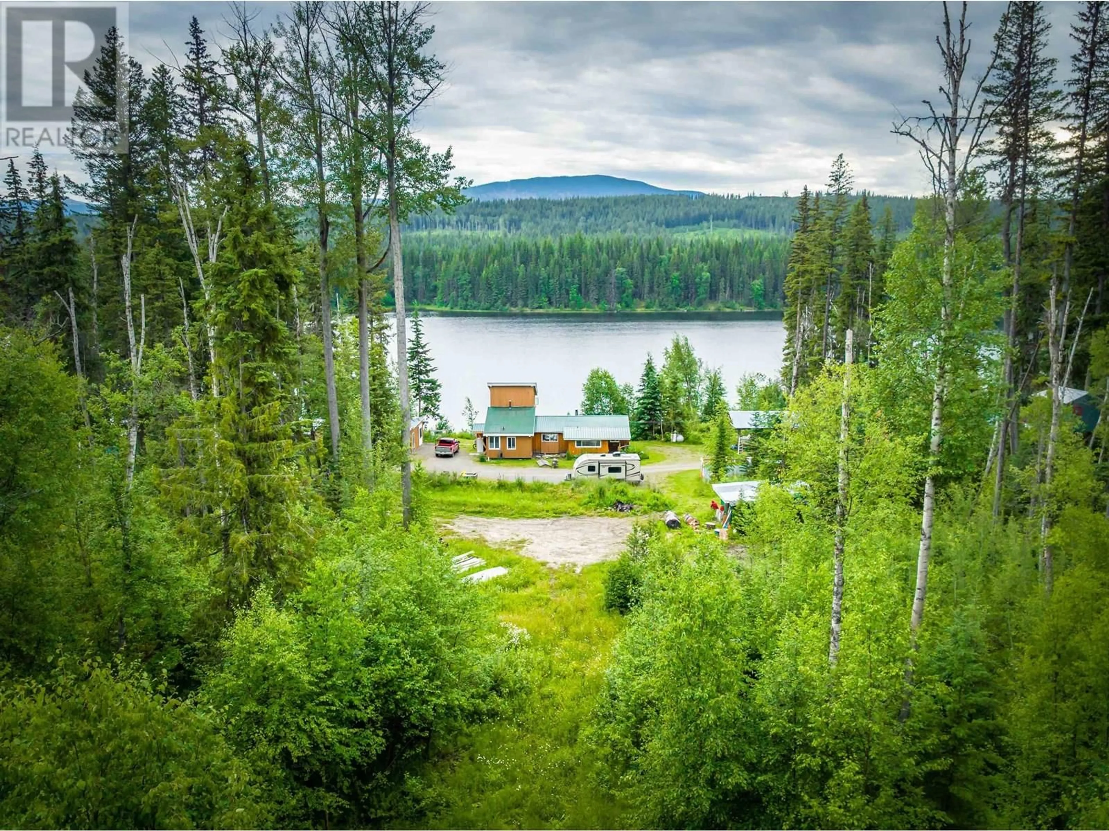 A pic from outside/outdoor area/front of a property/back of a property/a pic from drone, water/lake/river/ocean view for 2261 MCKINLEY FOREST SERVICE ROAD, Horsefly British Columbia V0L1L0