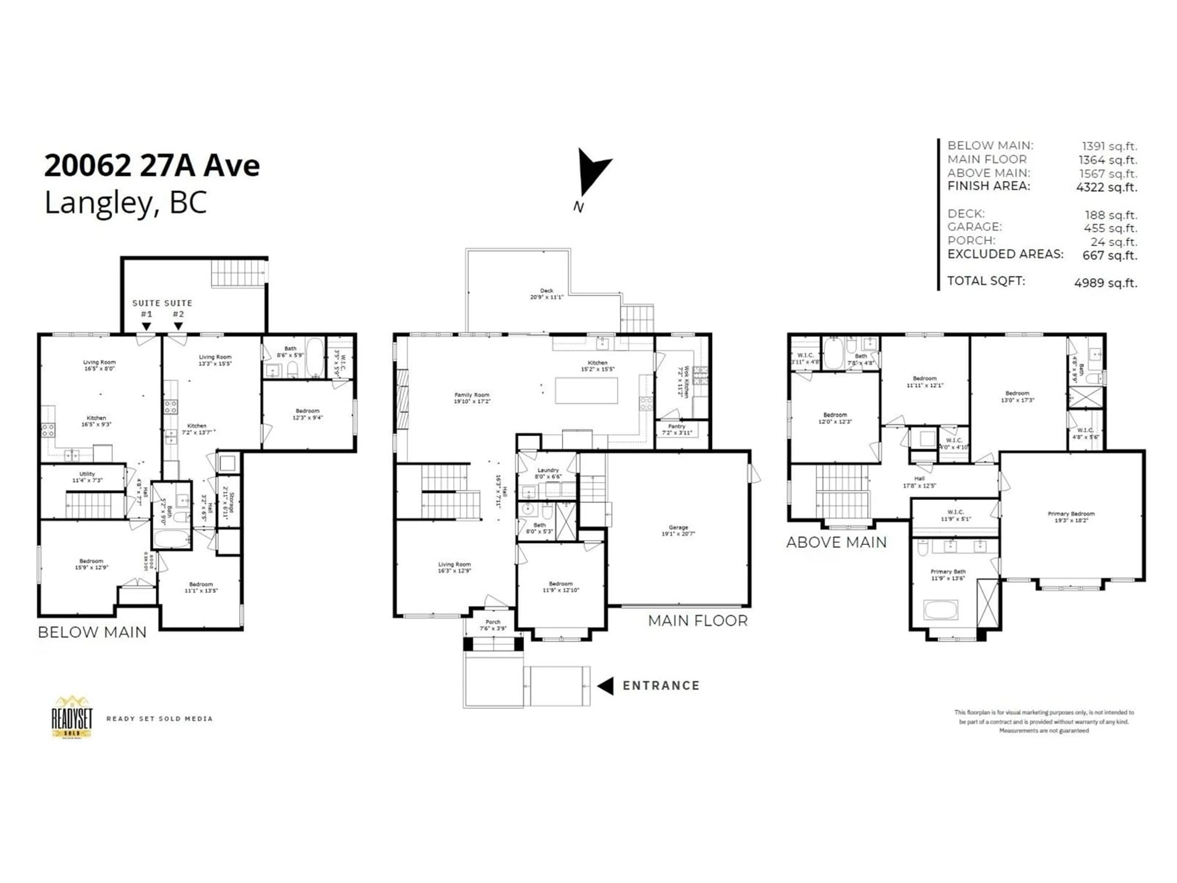 Floor plan for 20062 27A, Langley British Columbia V2Z0B6