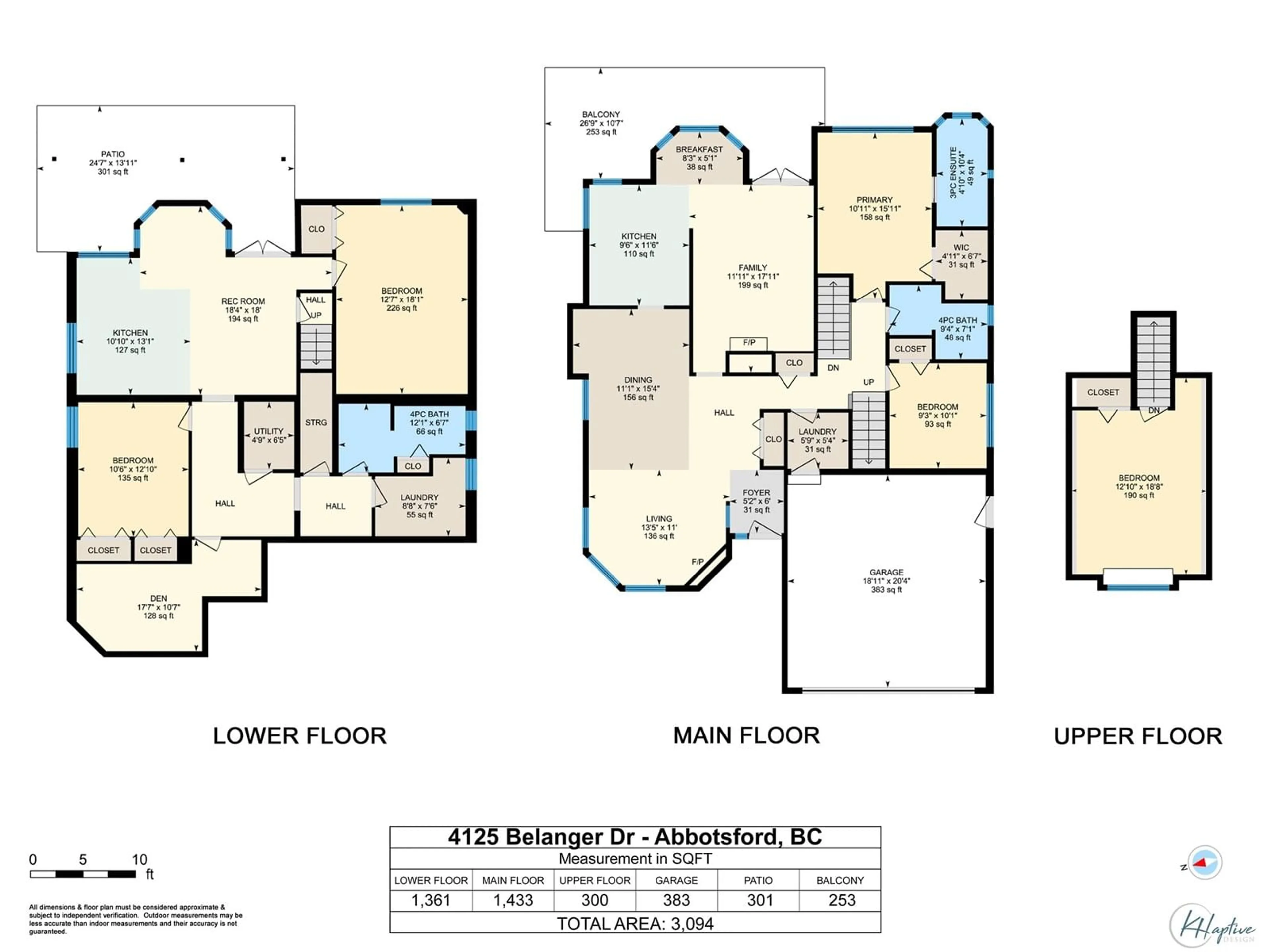 Floor plan for 4125 BELANGER, Abbotsford British Columbia V3G1K3