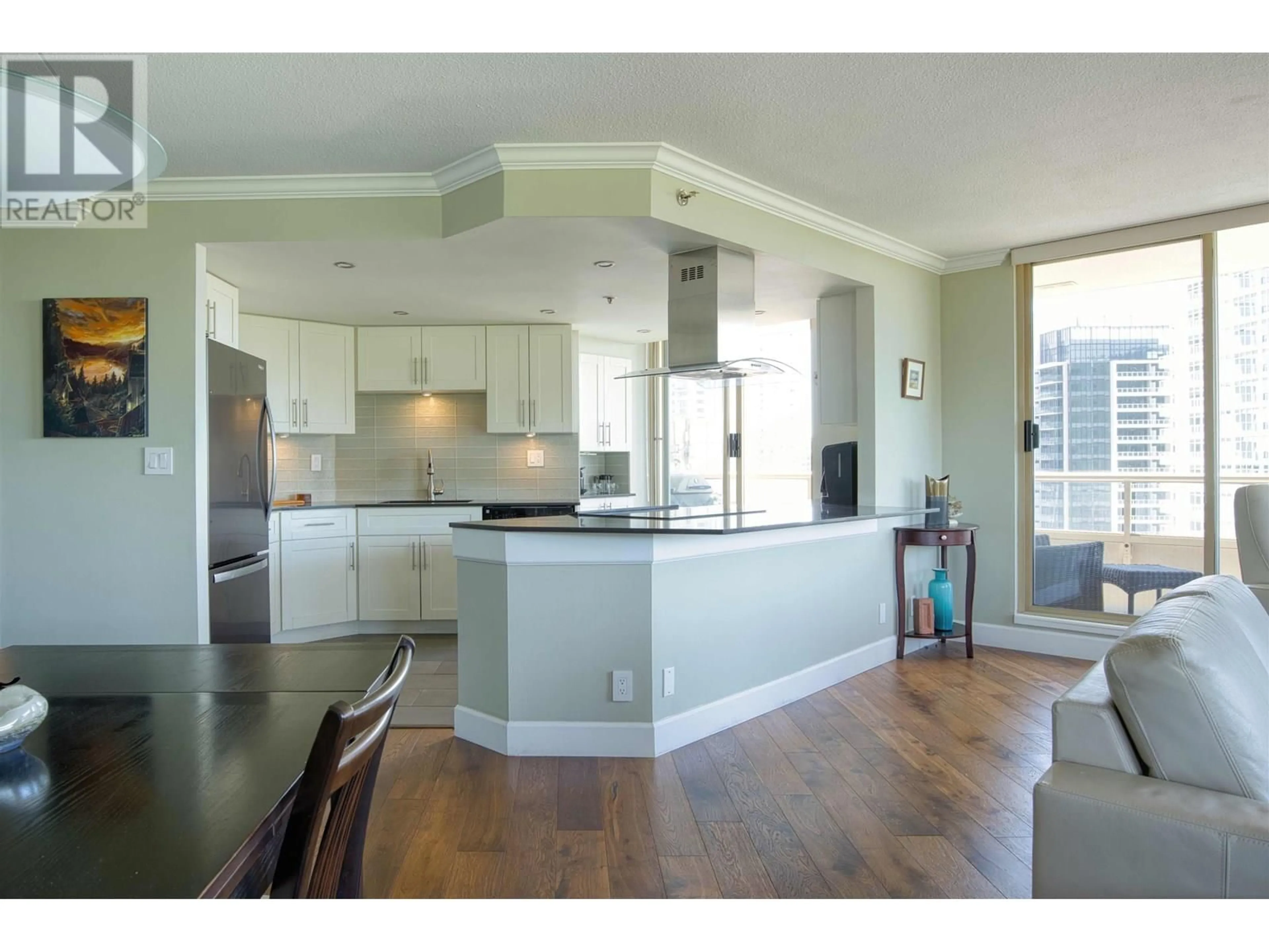 Open concept kitchen, wood/laminate floor for 1704 - 738 FARROW STREET, Coquitlam British Columbia V3J7V4