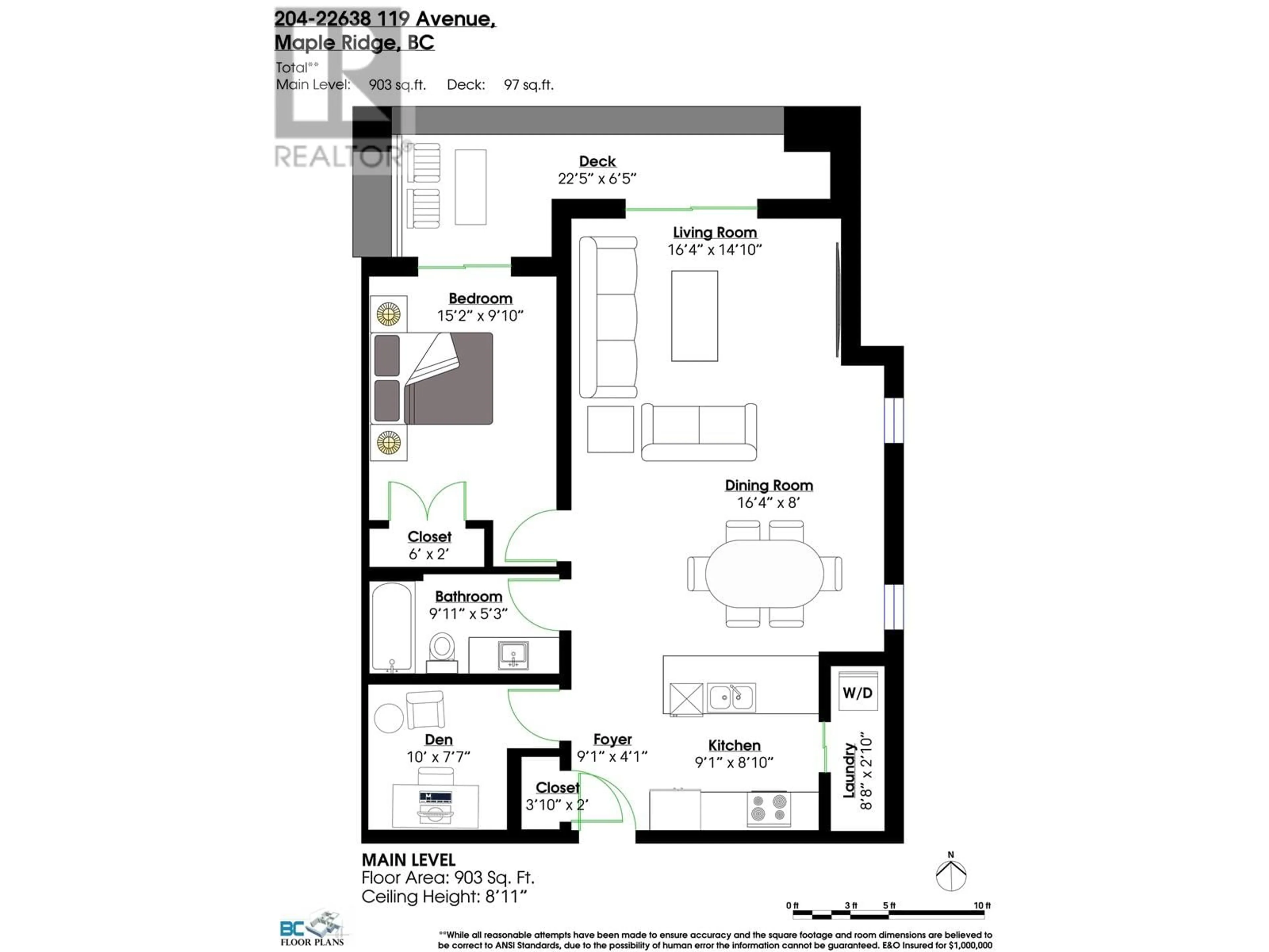 Floor plan for 204 - 22638 119 AVENUE, Maple Ridge British Columbia V2X4L1