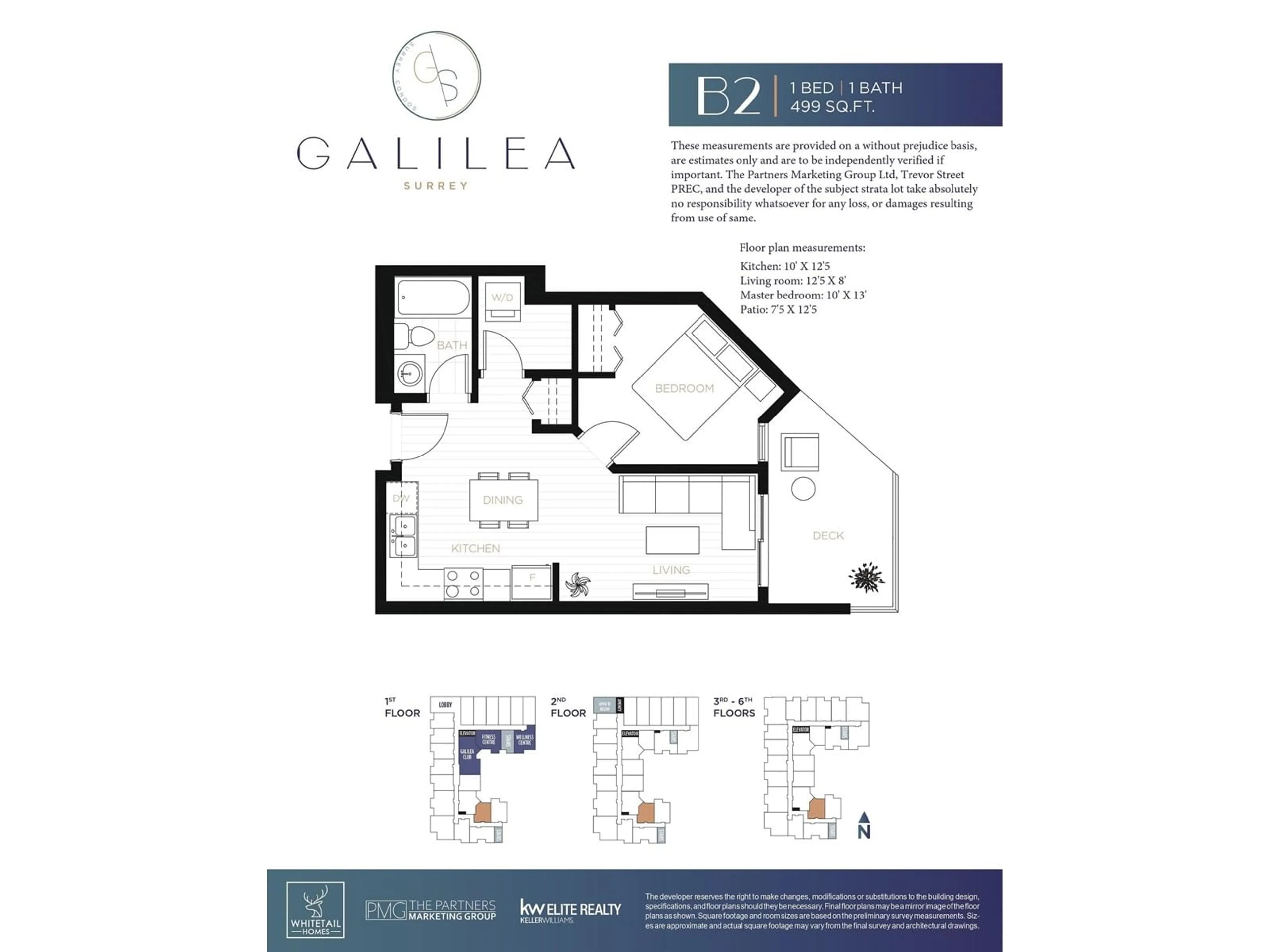 Floor plan for 605 - 13458 95, Surrey British Columbia V3R7W4