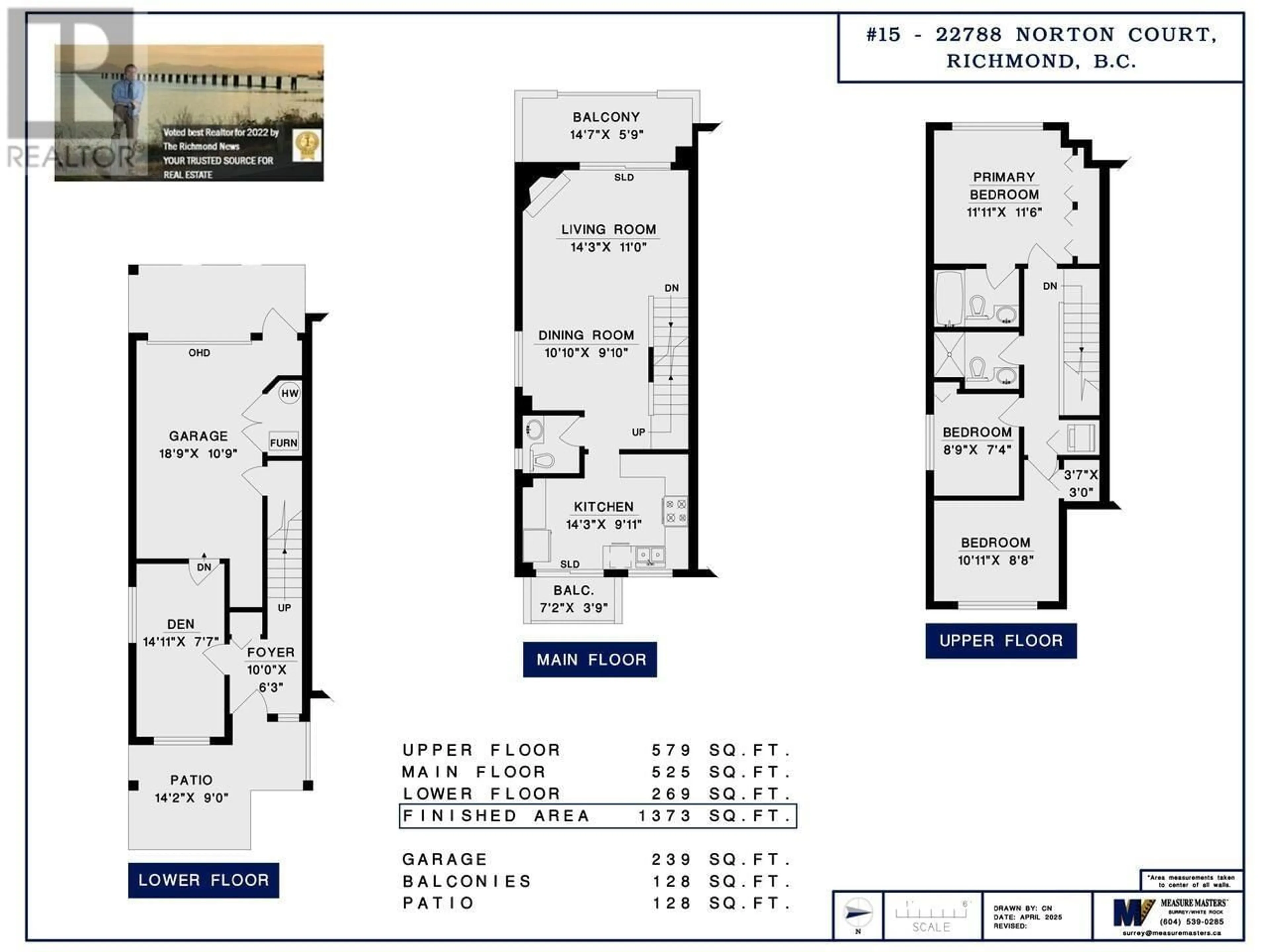 Floor plan for 15 - 22788 NORTON COURT, Richmond British Columbia V6V2W7