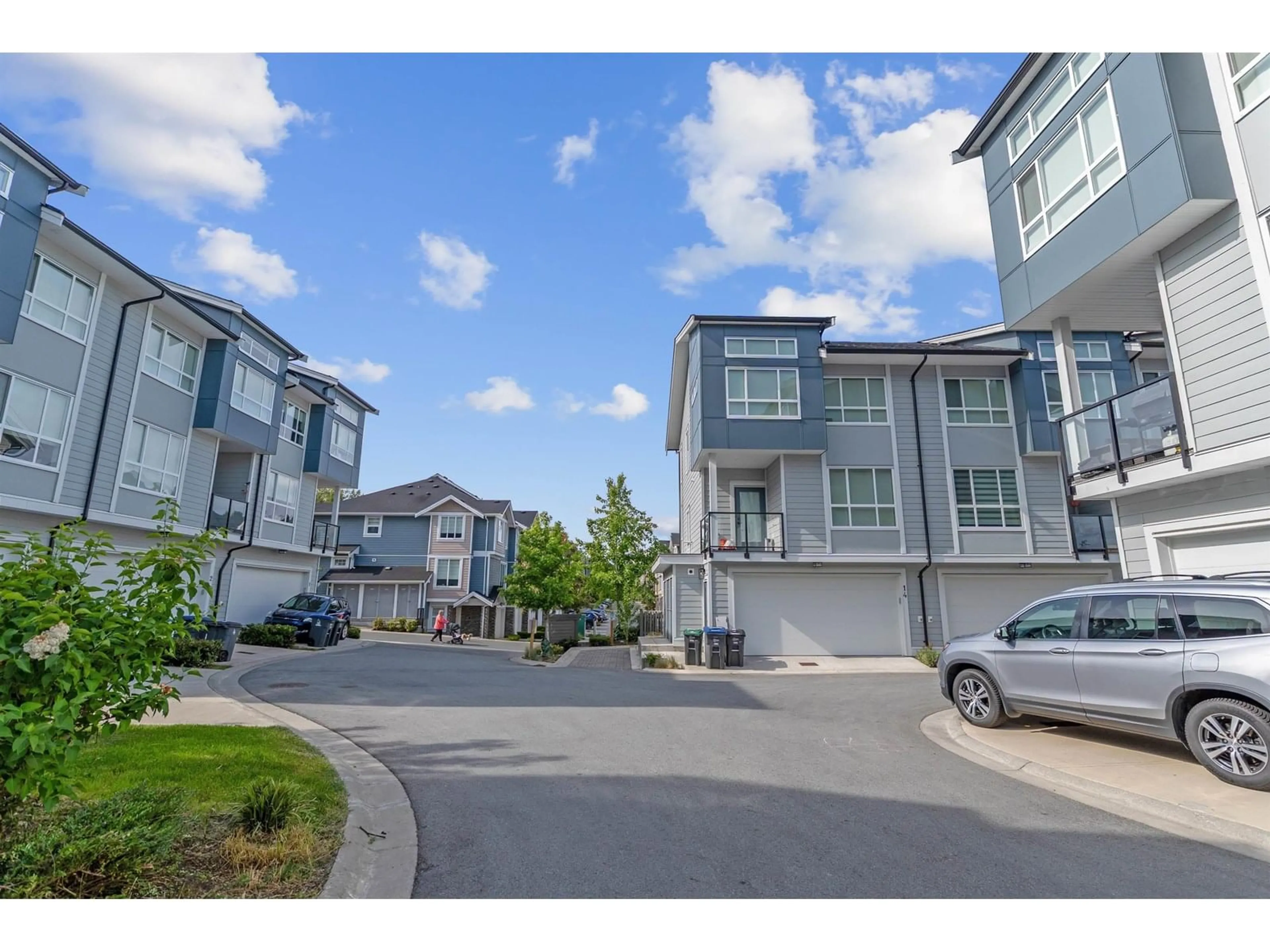 A pic from outside/outdoor area/front of a property/back of a property/a pic from drone, street for 4 - 7050 188, Surrey British Columbia V4N3G6