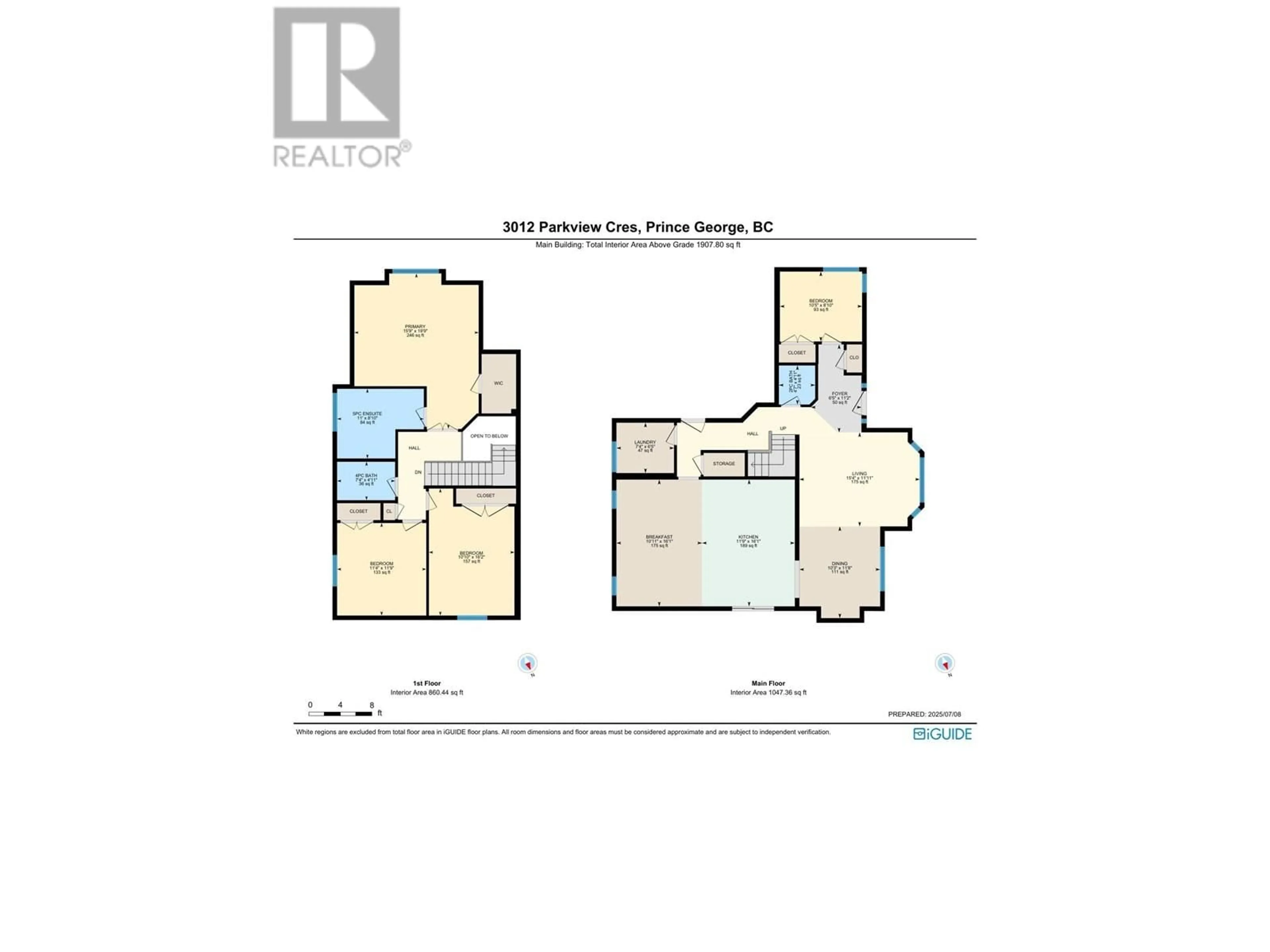 Floor plan for 3012 PARKVIEW CRESCENT, Prince George British Columbia V2N0E7