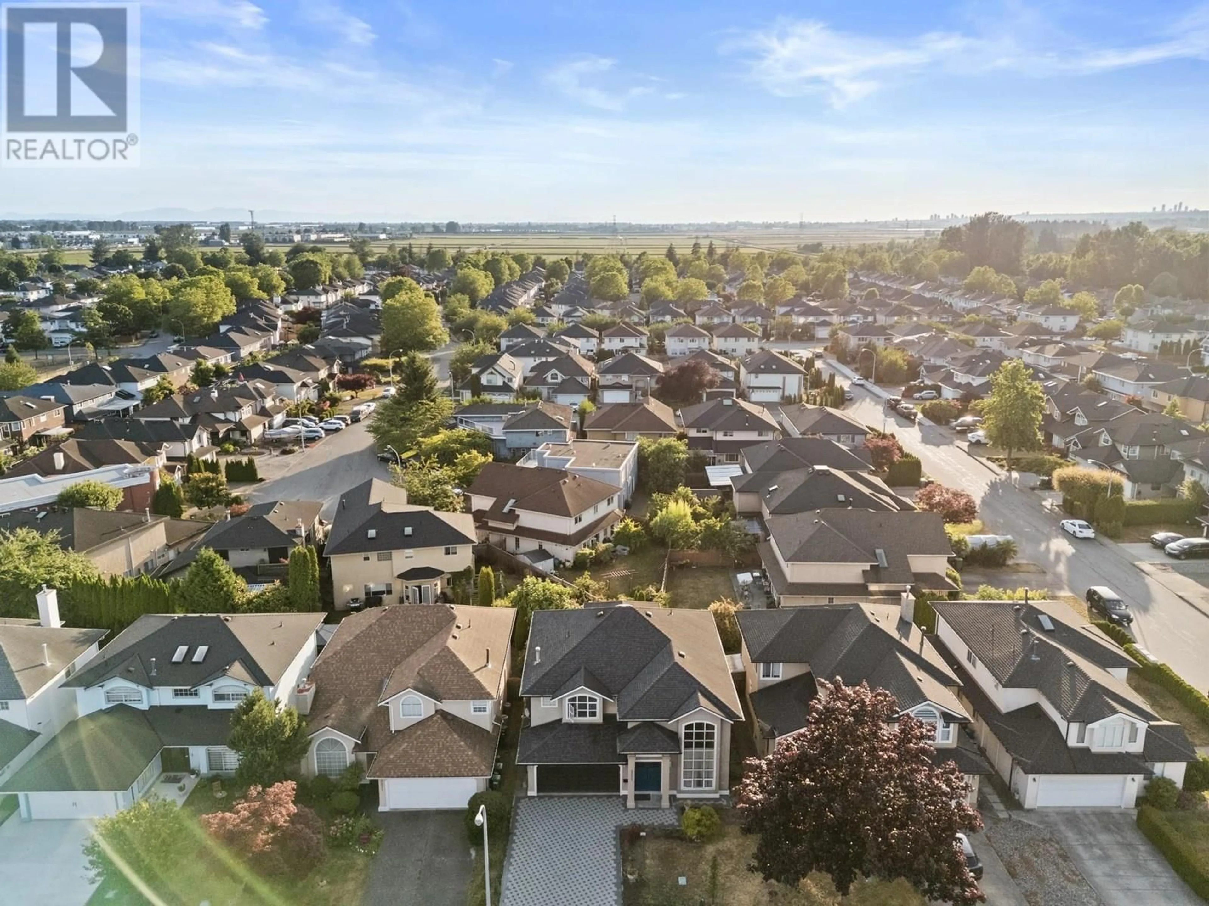 A pic from outside/outdoor area/front of a property/back of a property/a pic from drone, street for 5211 TURNER STREET, Richmond British Columbia V6V2P8