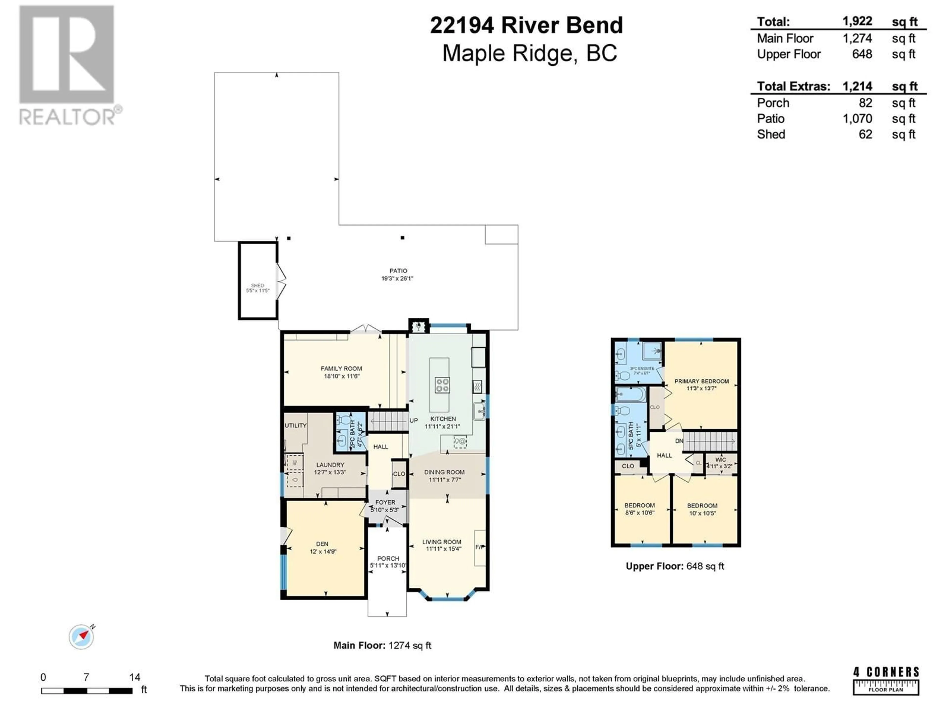 Floor plan for 22194 RIVER BEND, Maple Ridge British Columbia V2X9C1