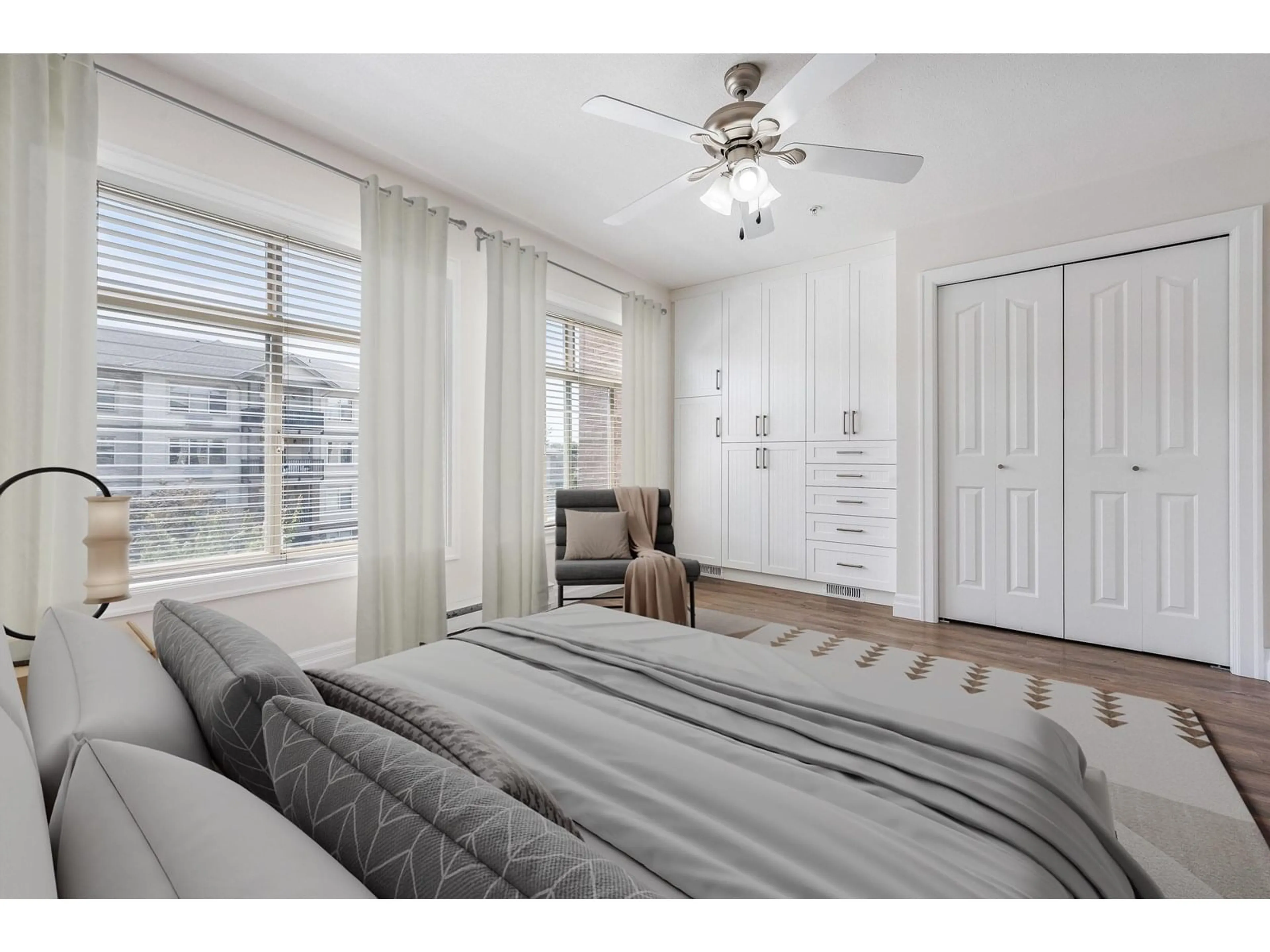 Bedroom with bed, unknown for 320 - 45769 STEVENSON ROAD, Chilliwack British Columbia V2R5Z2