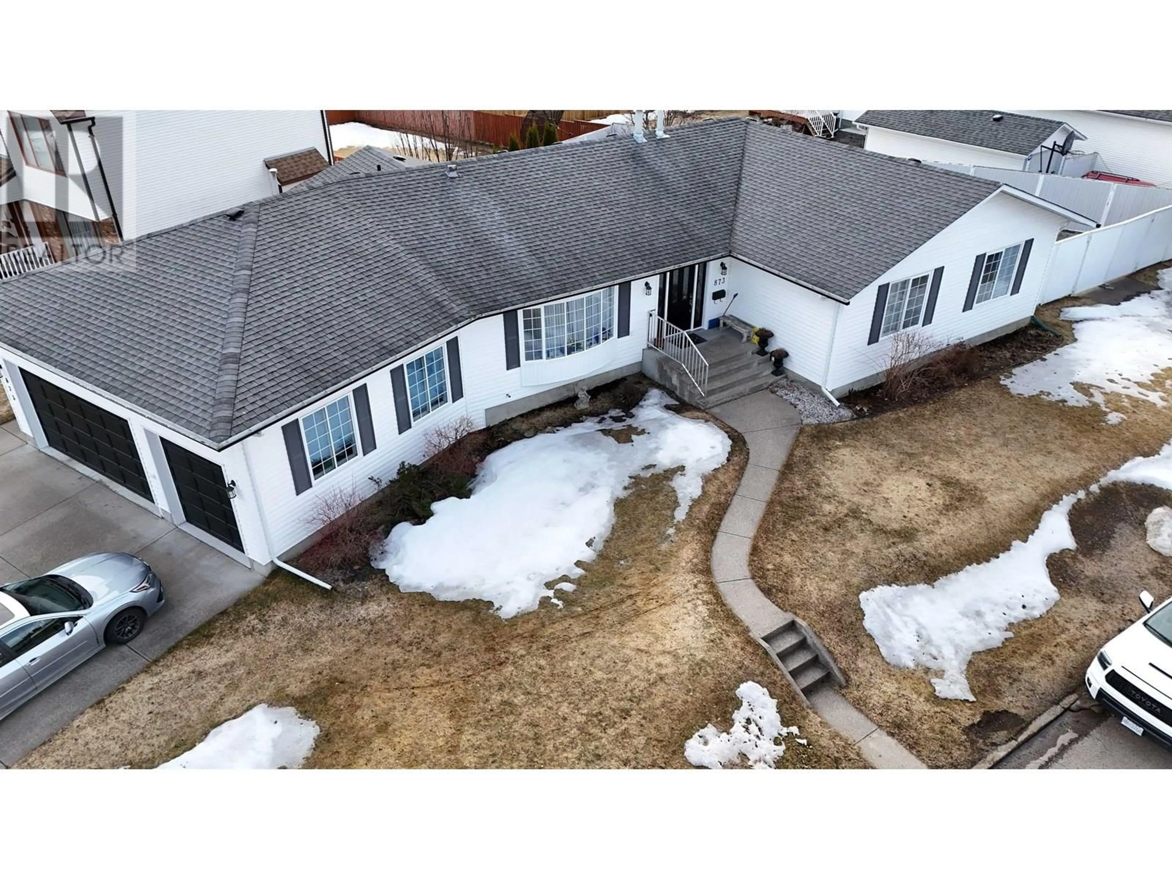 A pic from outside/outdoor area/front of a property/back of a property/a pic from drone, unknown for 873 HERITAGE CRESCENT, Prince George British Columbia V2M6X2