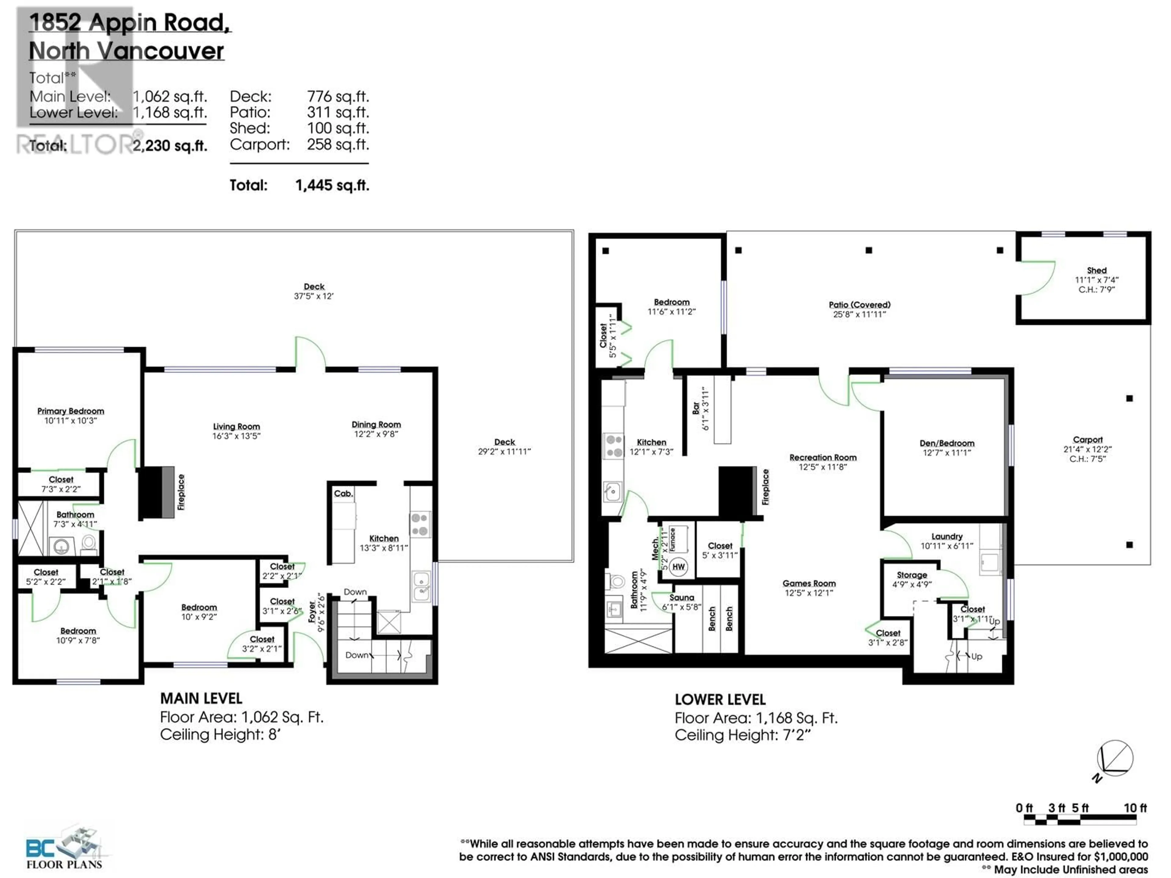 Floor plan for 1852 APPIN ROAD, North Vancouver British Columbia V7J2T5