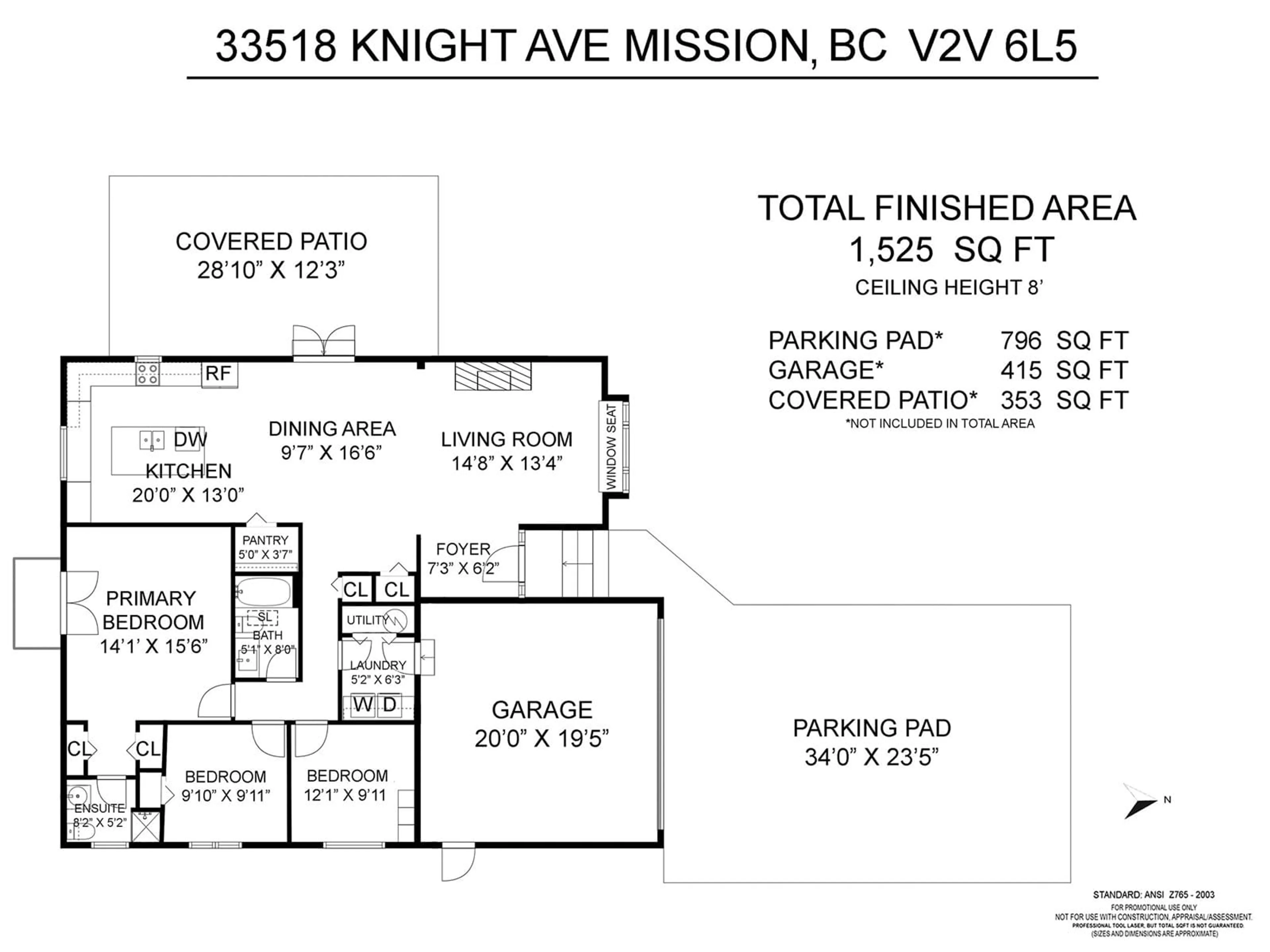 Floor plan for 33518 KNIGHT, Mission British Columbia V2V6L5