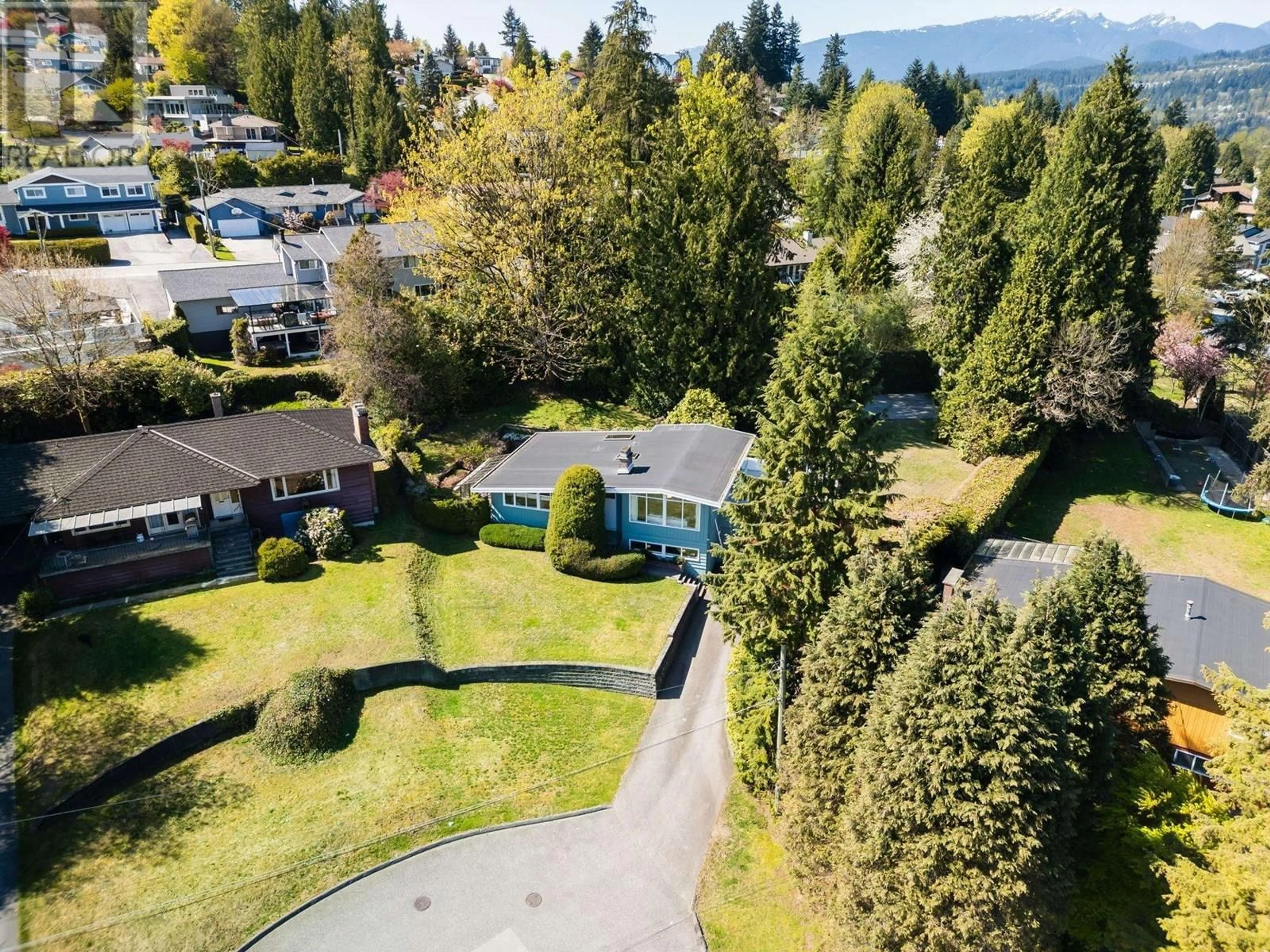 A pic from outside/outdoor area/front of a property/back of a property/a pic from drone, mountain view for 3090 LAZY A STREET, Coquitlam British Columbia V3C3N9