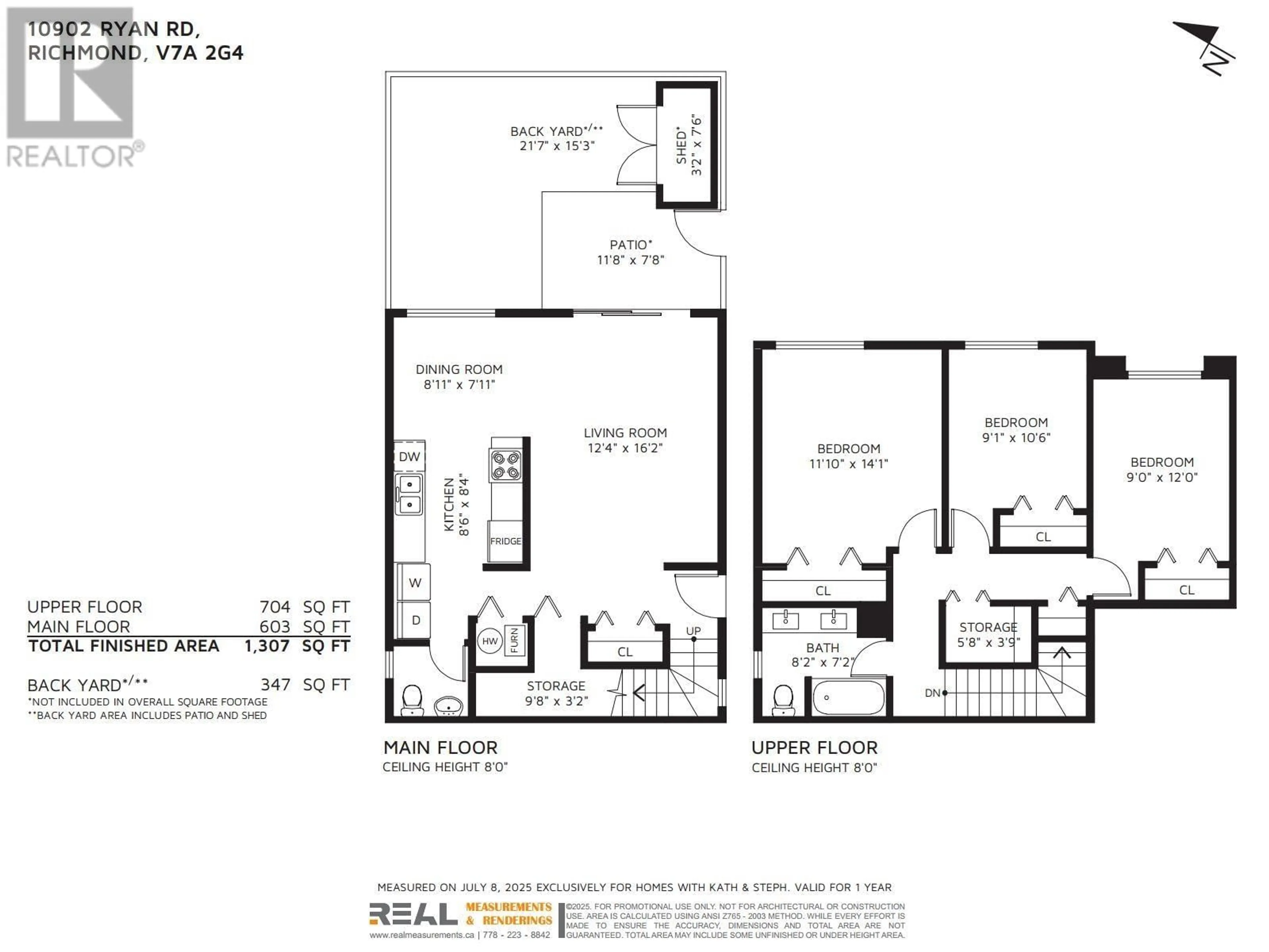 Floor plan for 10902 RYAN ROAD, Richmond British Columbia V7A2G4