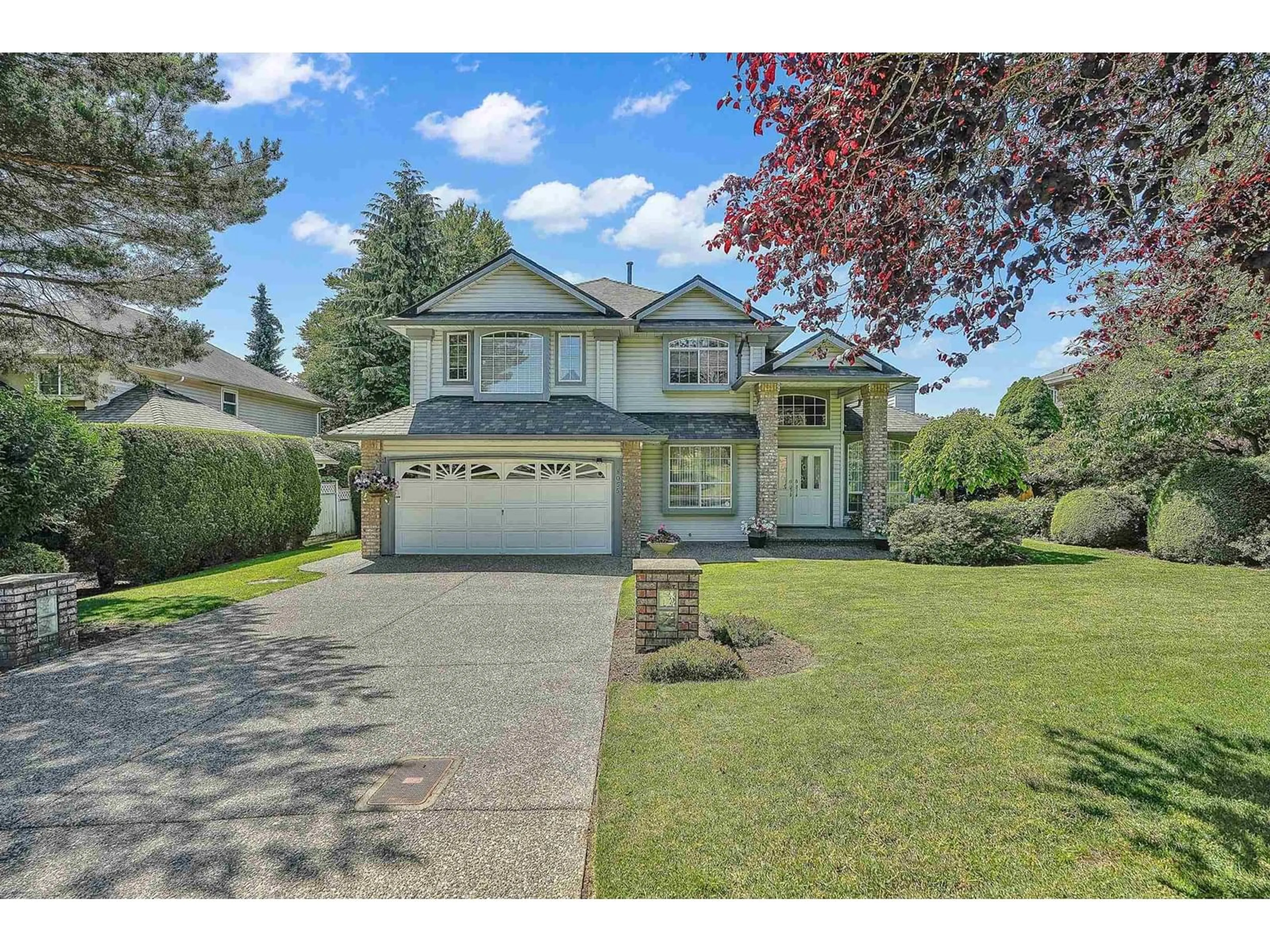 Home with vinyl exterior material, street for 8055 153A, Surrey British Columbia V3S7X7