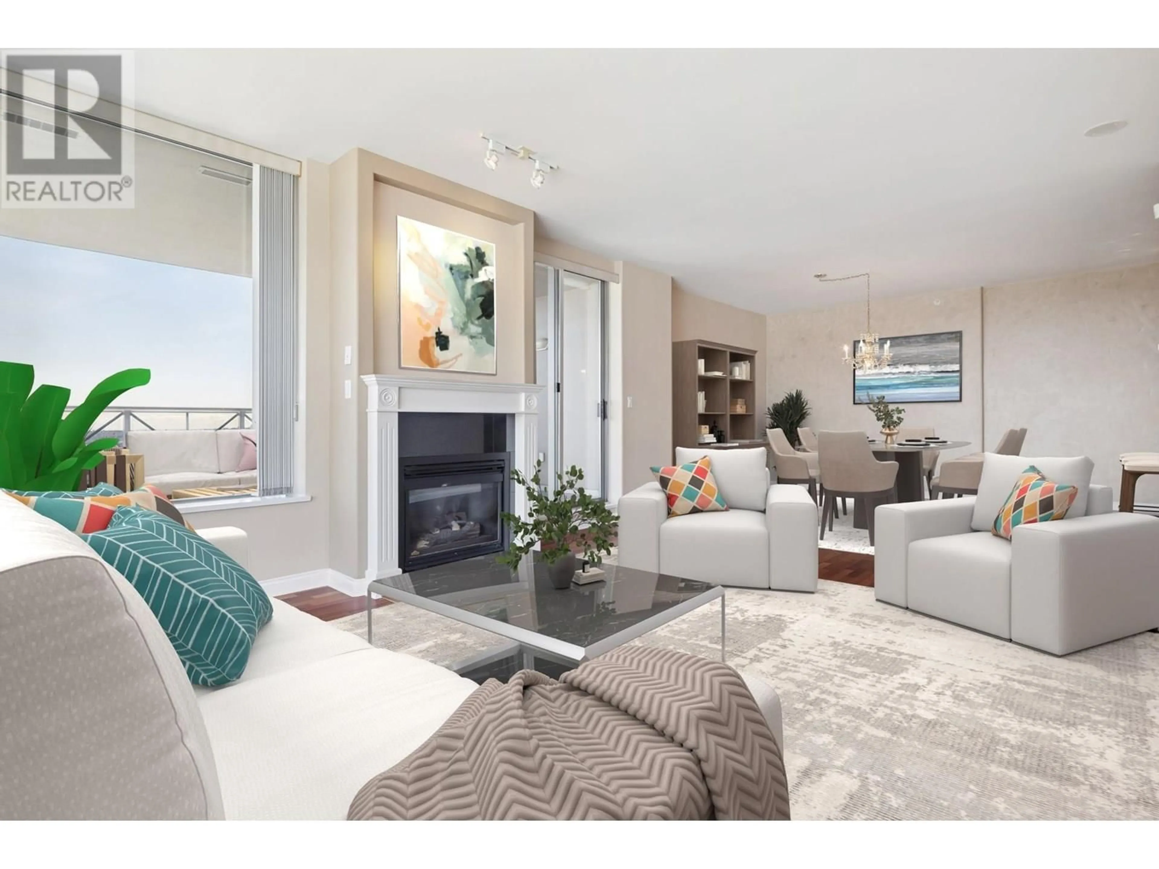 Living room with furniture, unknown for 1603 - 160 13TH STREET, North Vancouver British Columbia V7L2L5