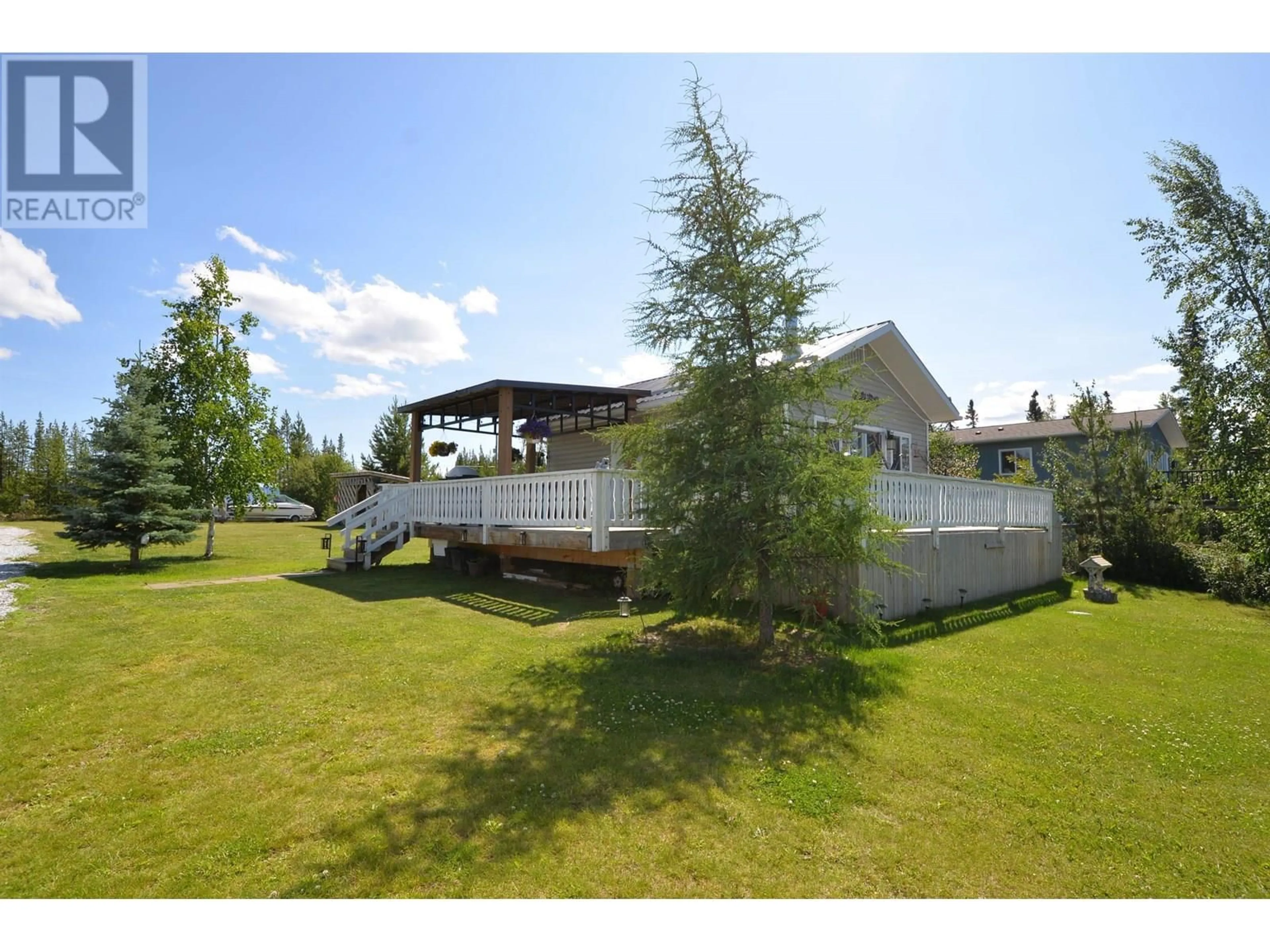 A pic from outside/outdoor area/front of a property/back of a property/a pic from drone, water/lake/river/ocean view for 56800 SOMERSET DRIVE, Vanderhoof British Columbia V0J3A3