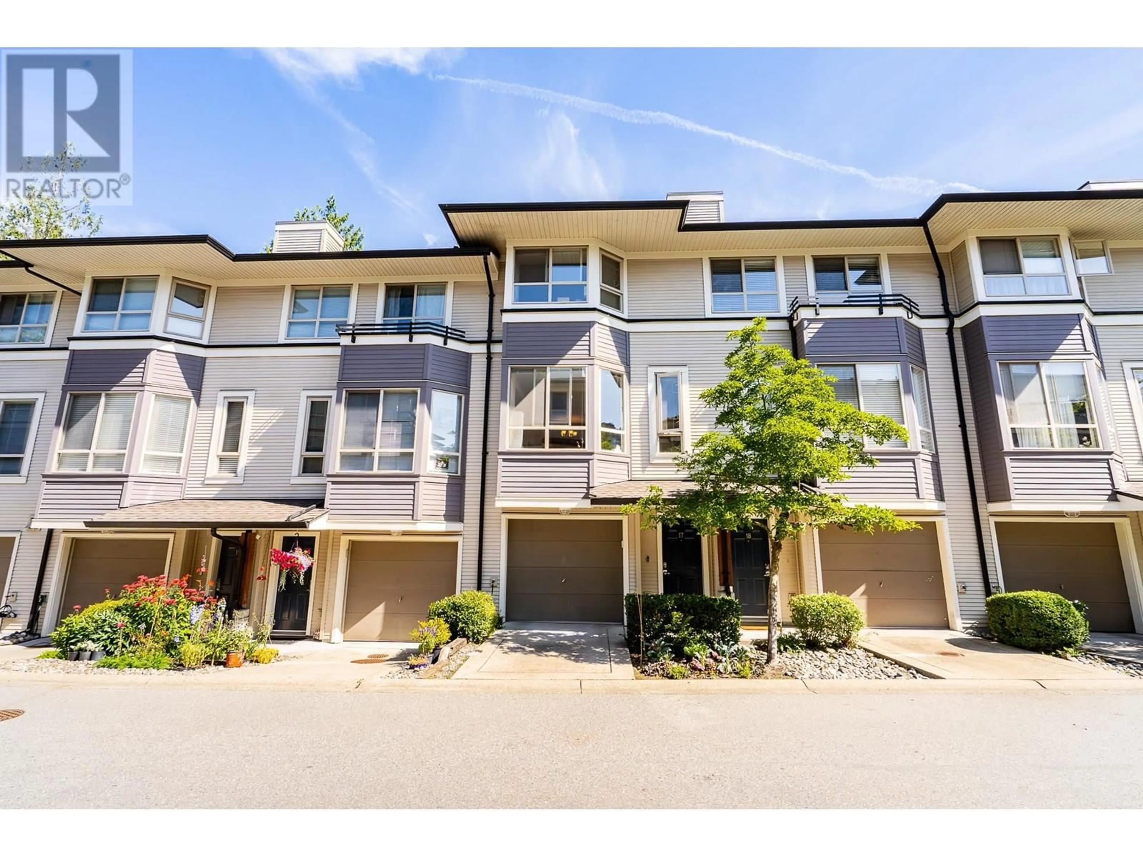 A pic from outside/outdoor area/front of a property/back of a property/a pic from drone, street for 17 - 100 KLAHANIE DRIVE, Port Moody British Columbia V3H5K3