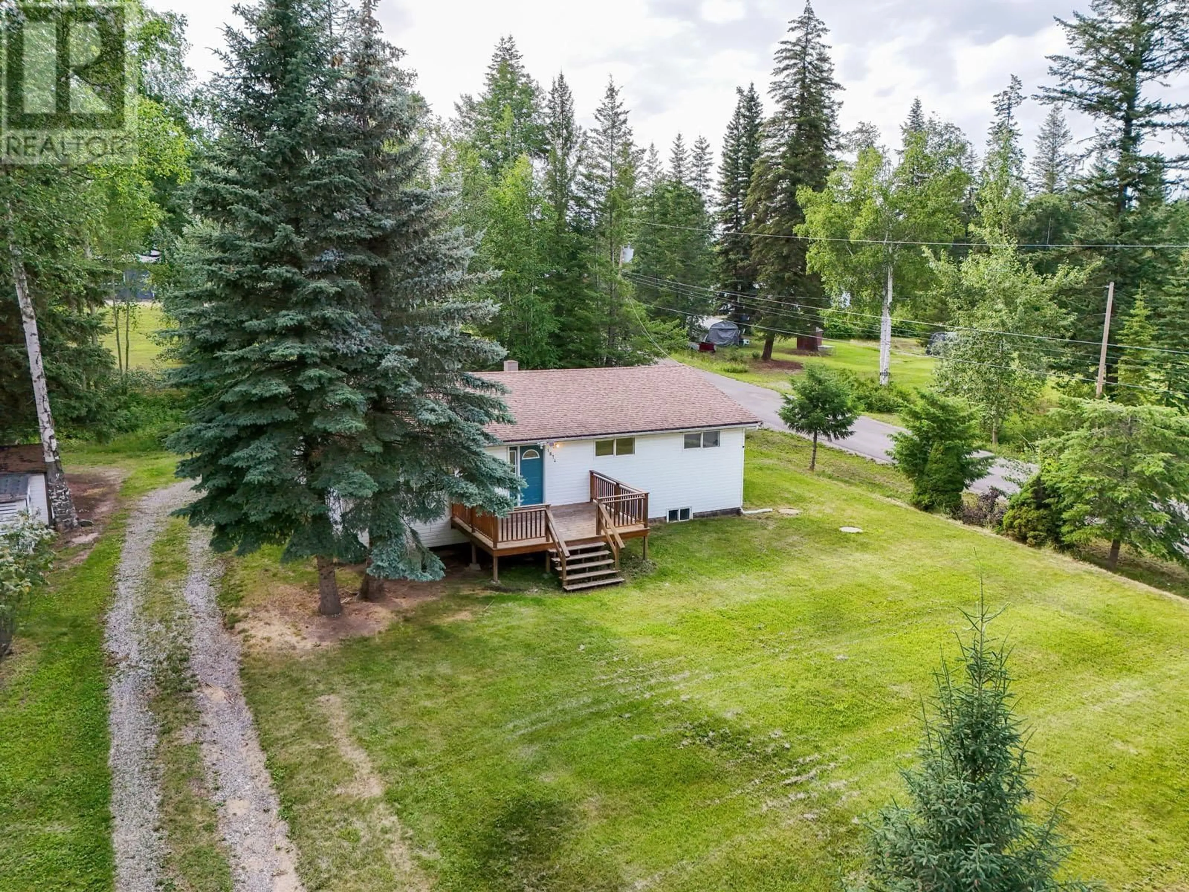A pic from outside/outdoor area/front of a property/back of a property/a pic from drone, forest/trees view for 1874 RICHBAR HILL ROAD, Quesnel British Columbia V2J6C8