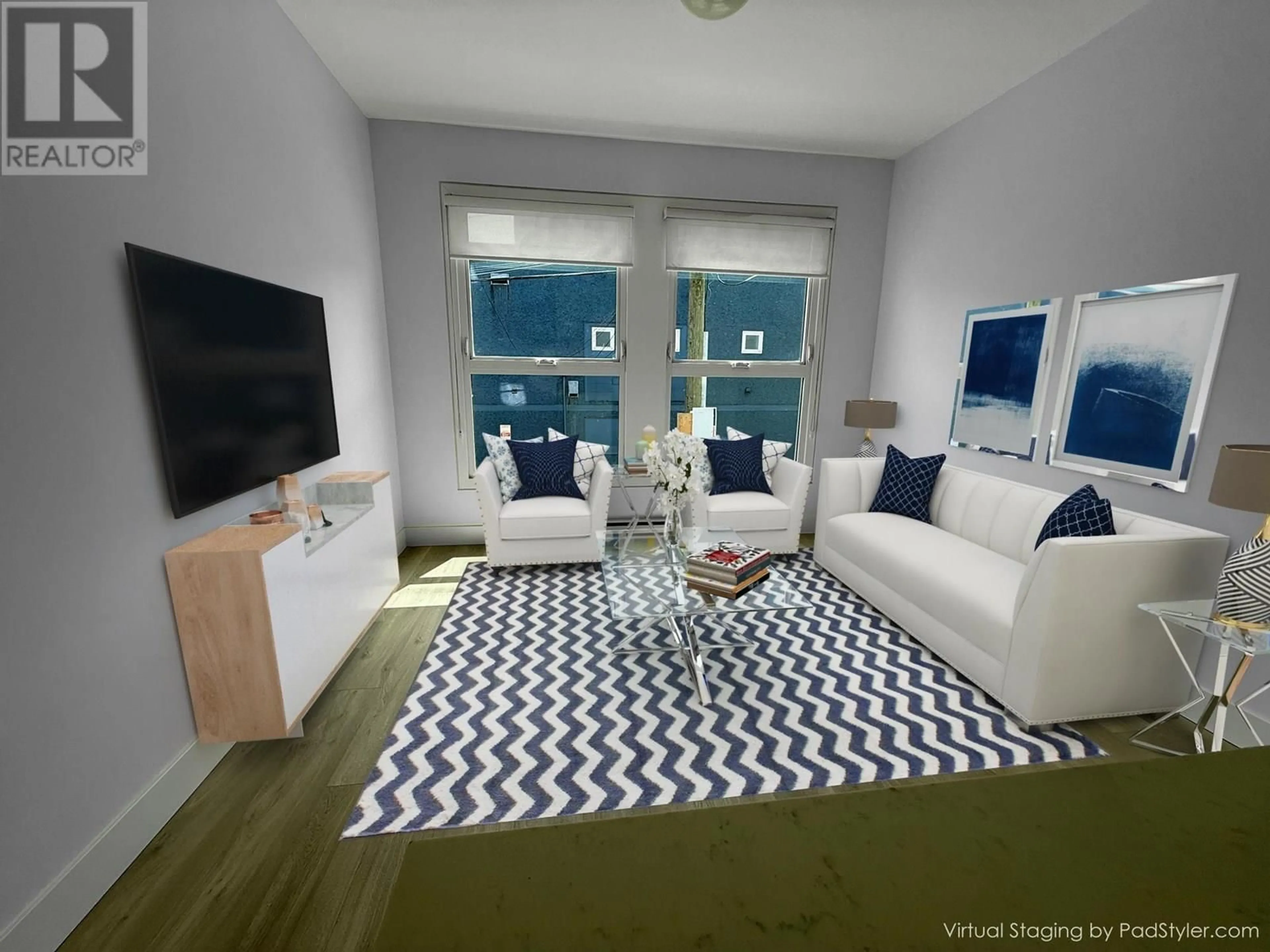 Living room with furniture, unknown for 208 - 626 ALEXANDER STREET, Vancouver British Columbia V6A1C9