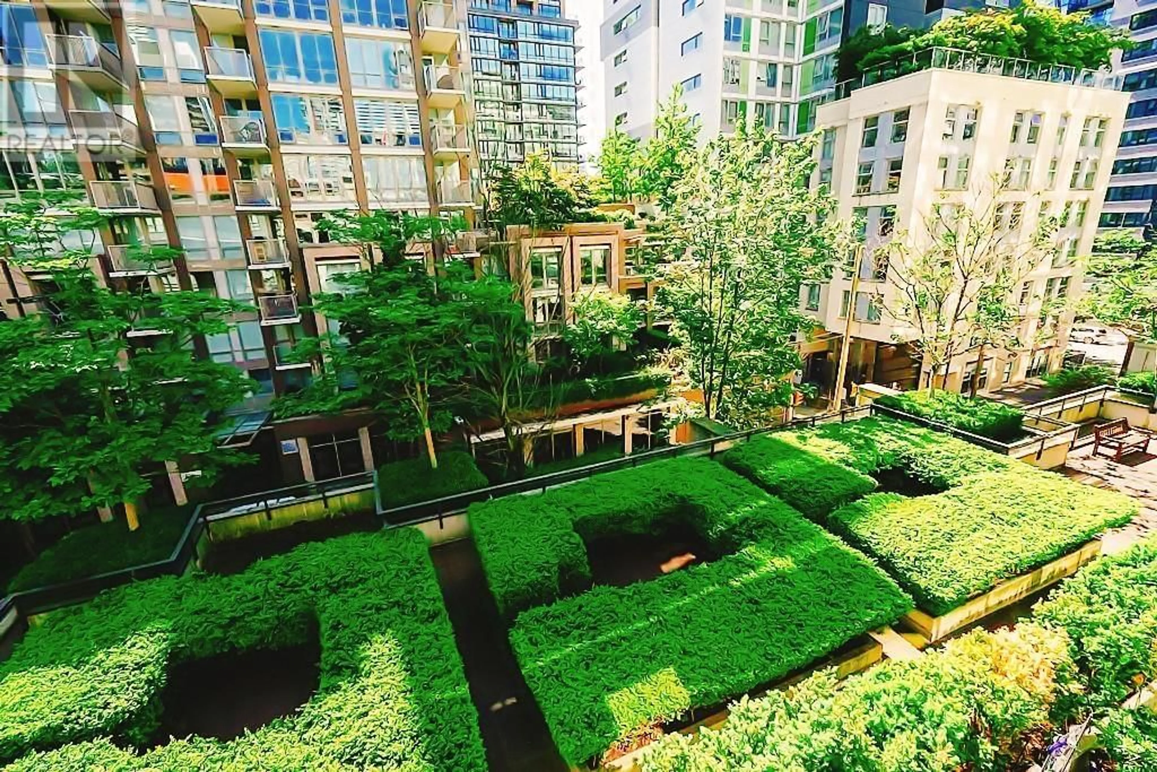 Patio, city buildings view from balcony for 1809 - 1082 SEYMOUR STREET, Vancouver British Columbia V6B1X9