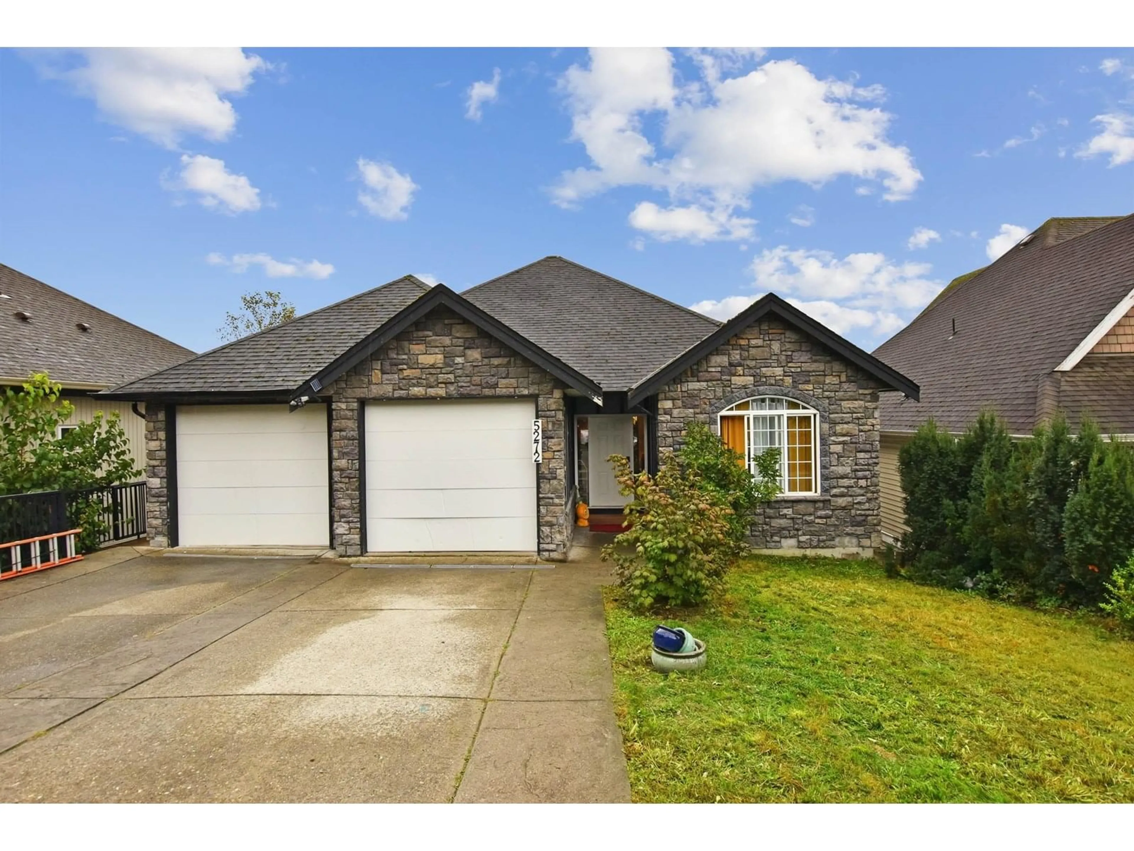 Home with brick exterior material, street for 5272 WEEDEN PLACE, Chilliwack British Columbia V2R5T9