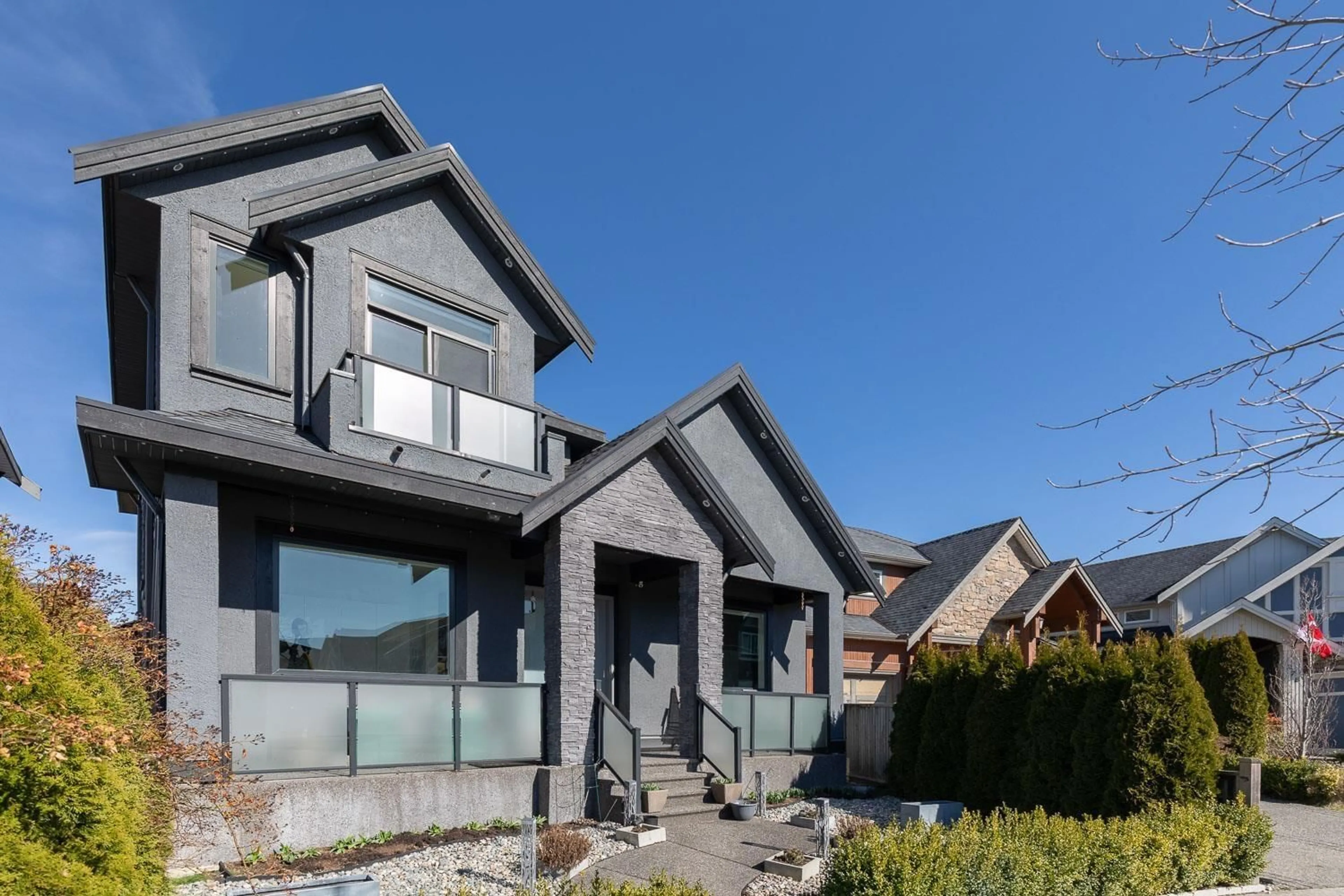Home with brick exterior material, street for 17457 2B, Surrey British Columbia V3Z6R9