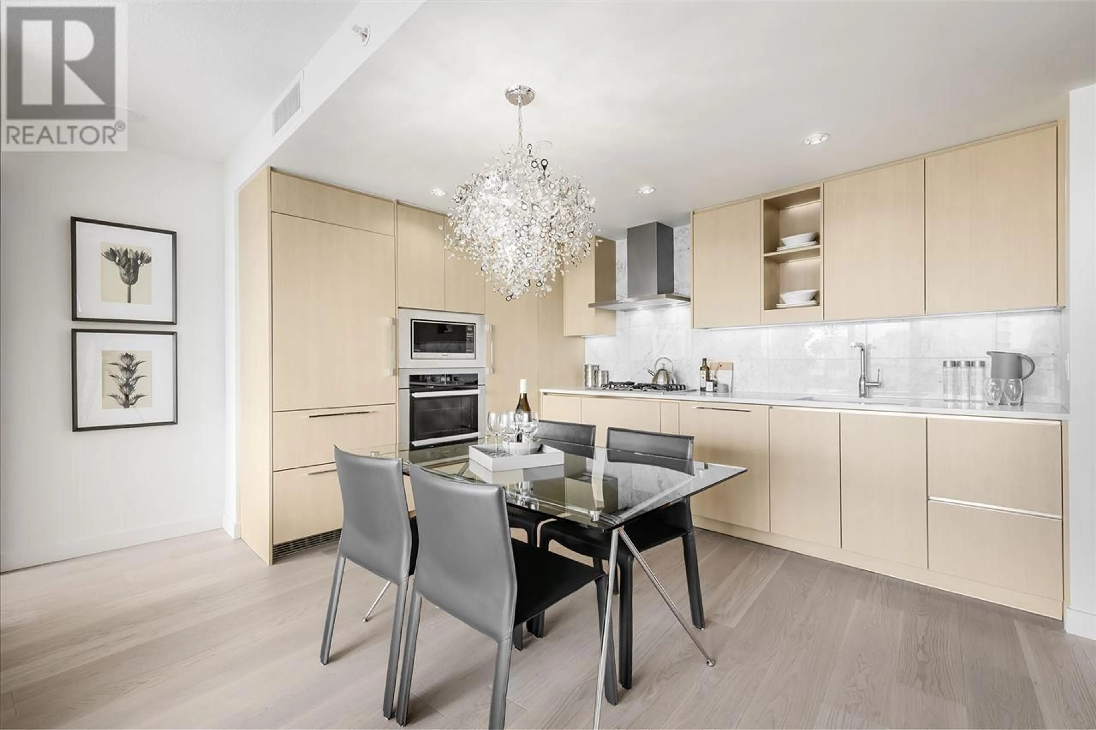 Contemporary kitchen, unknown for 2220 - 89 NELSON STREET, Vancouver British Columbia V6Z0E7
