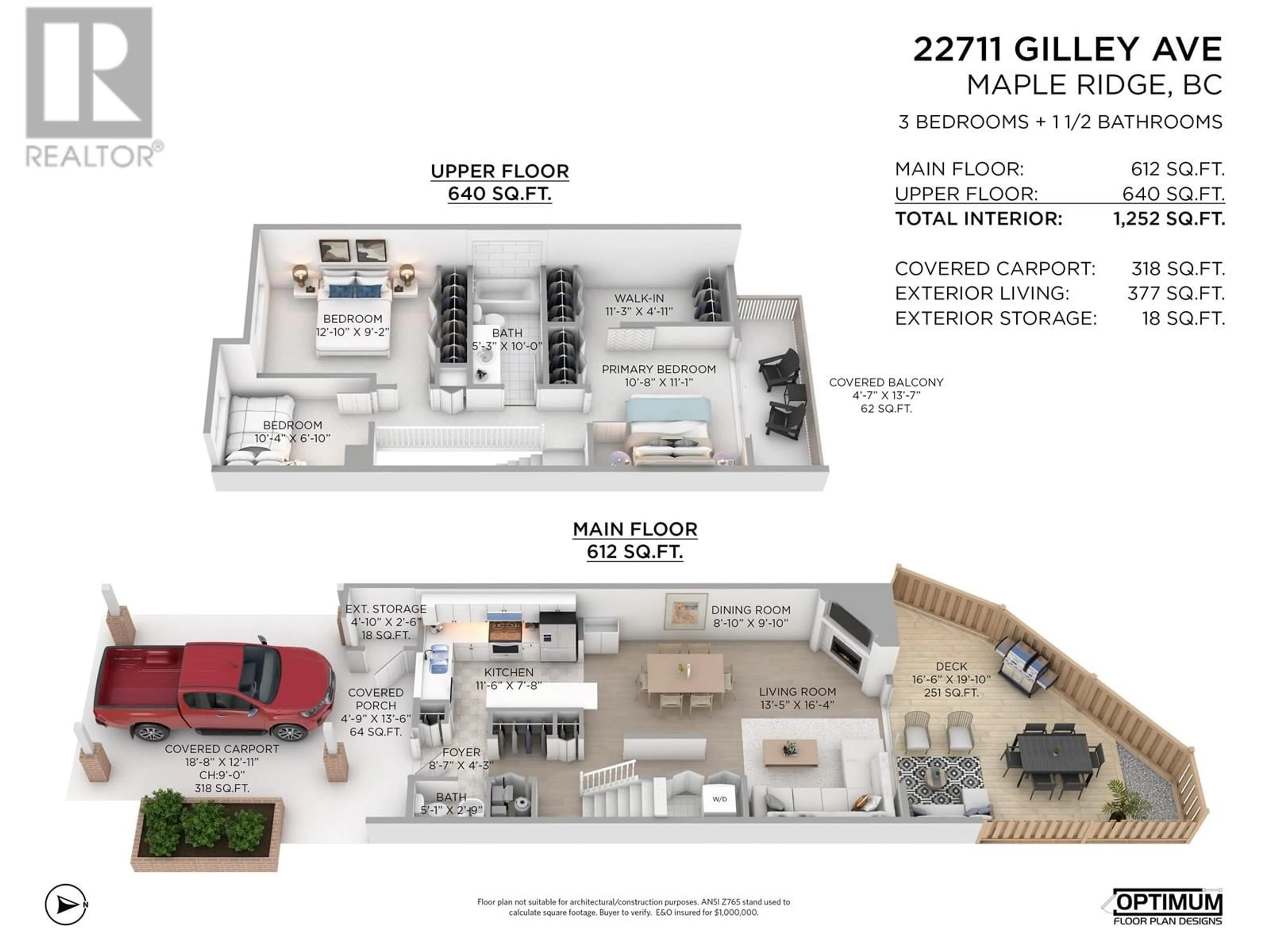 Floor plan for 22711 GILLEY AVENUE, Maple Ridge British Columbia V2X2G1