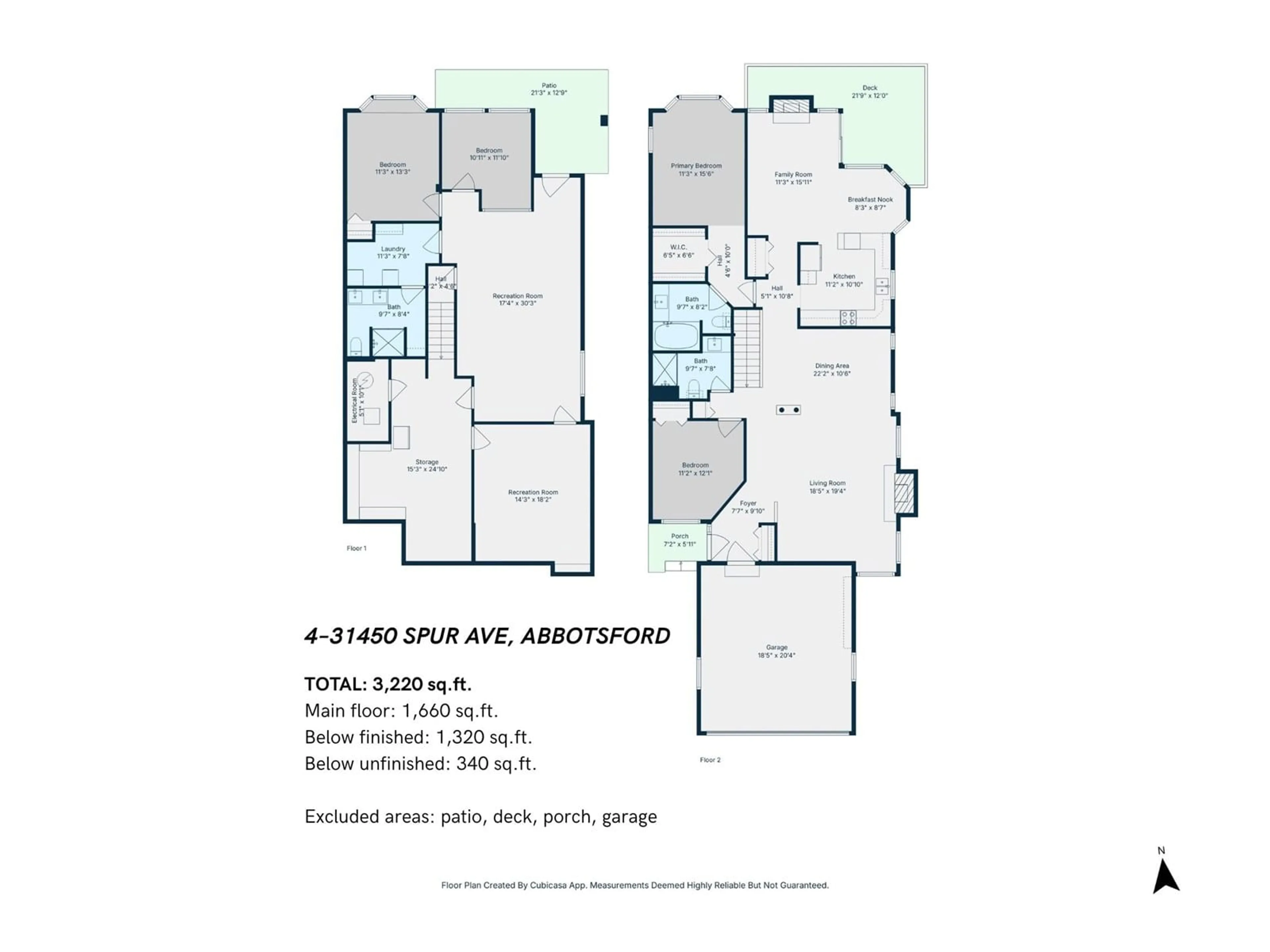 Floor plan for 4 - 31450 SPUR, Abbotsford British Columbia V2T5M3