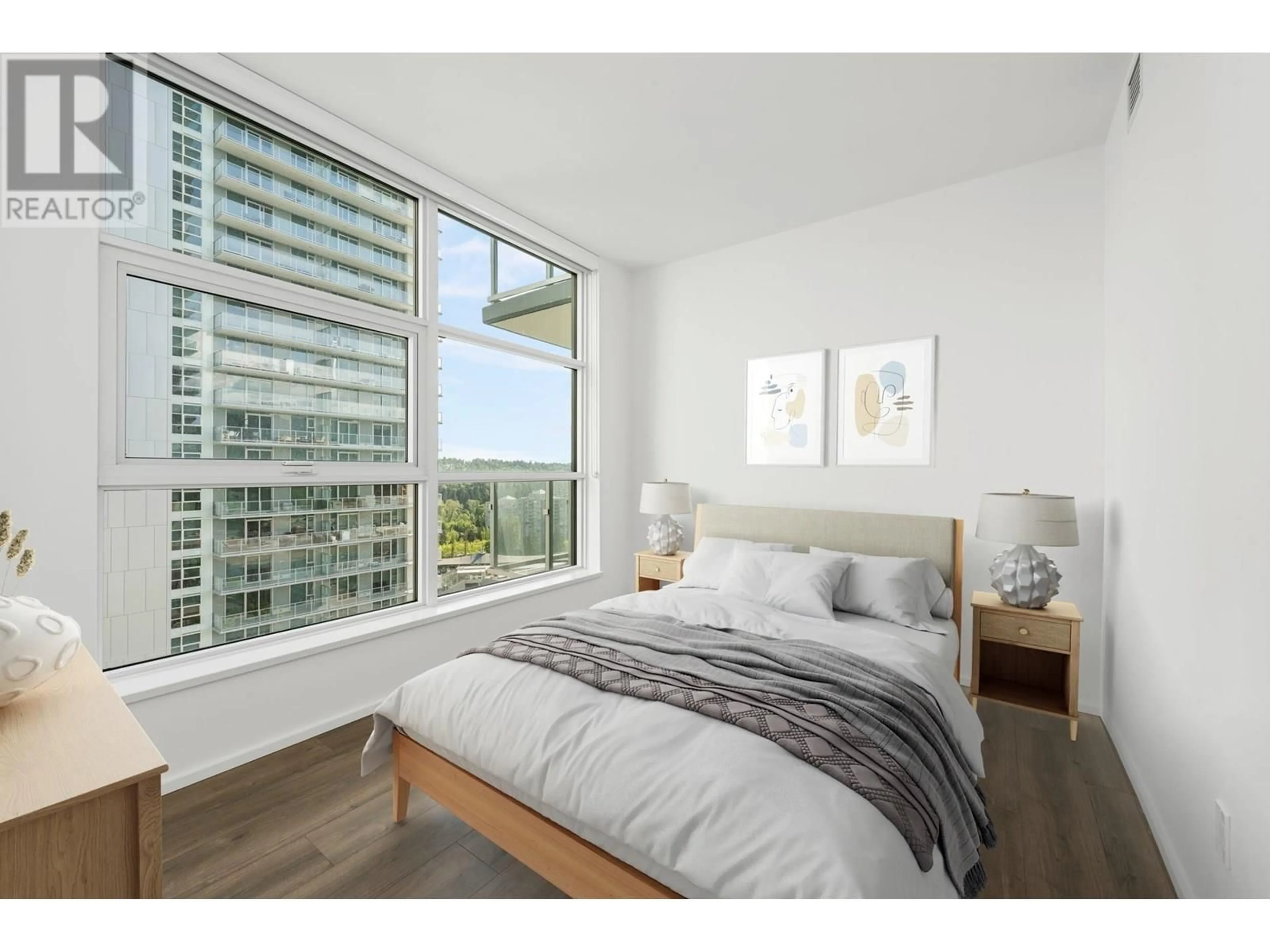 Bedroom with bed, unknown for 1305 - 3809 EVERGREEN PLACE, Burnaby British Columbia V3J0M1