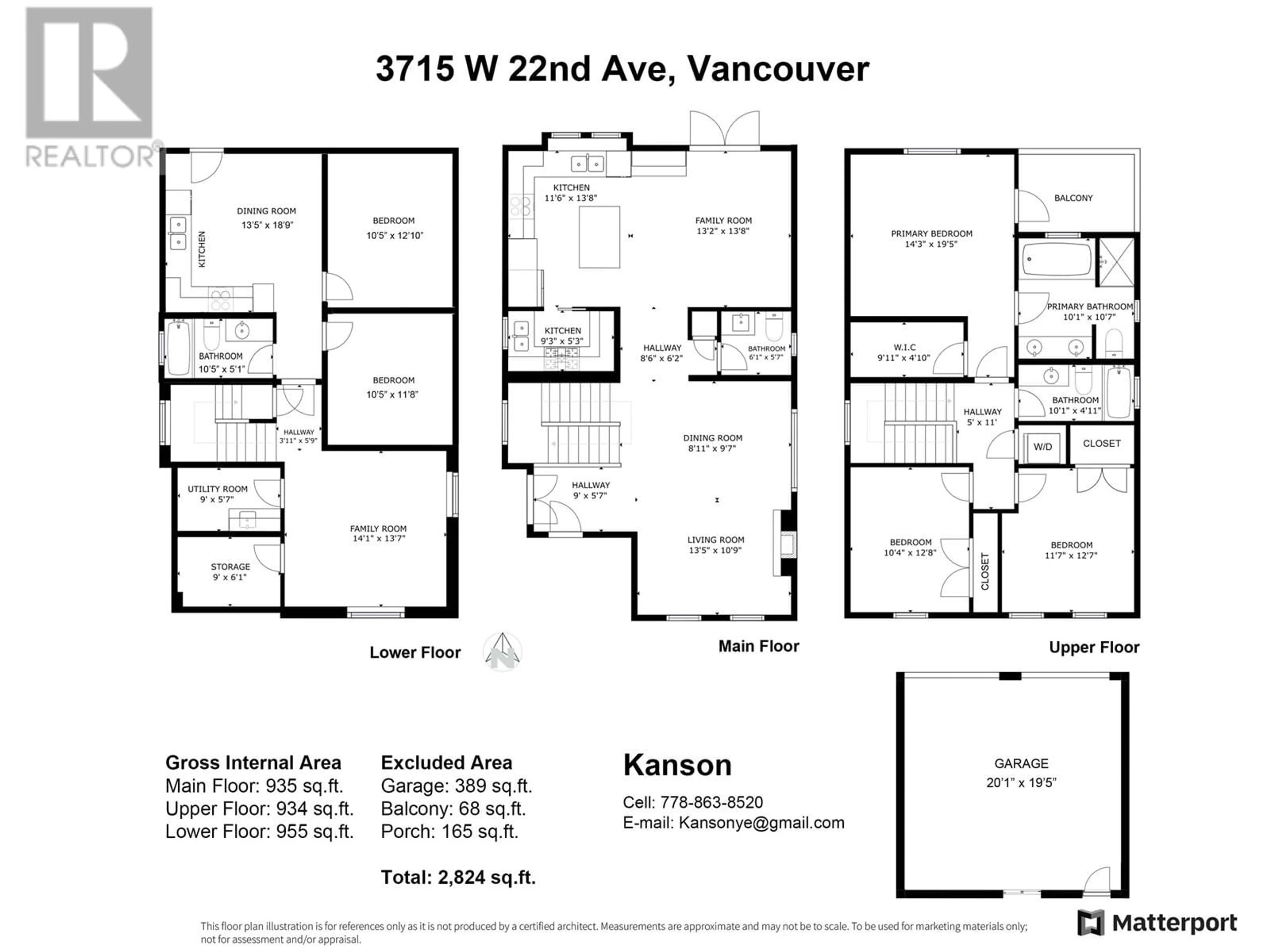 Floor plan for 3715 22ND AVENUE, Vancouver British Columbia V6S1J5