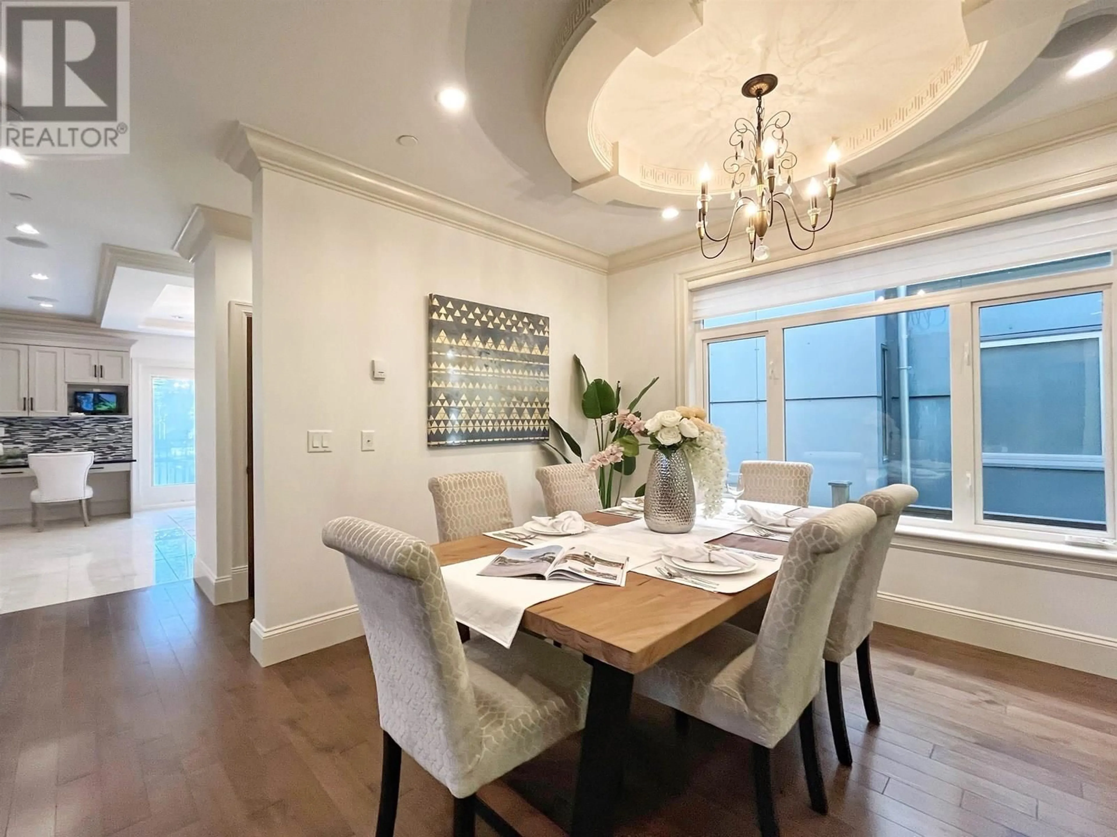 Dining room, wood/laminate floor for 3715 22ND AVENUE, Vancouver British Columbia V6S1J5