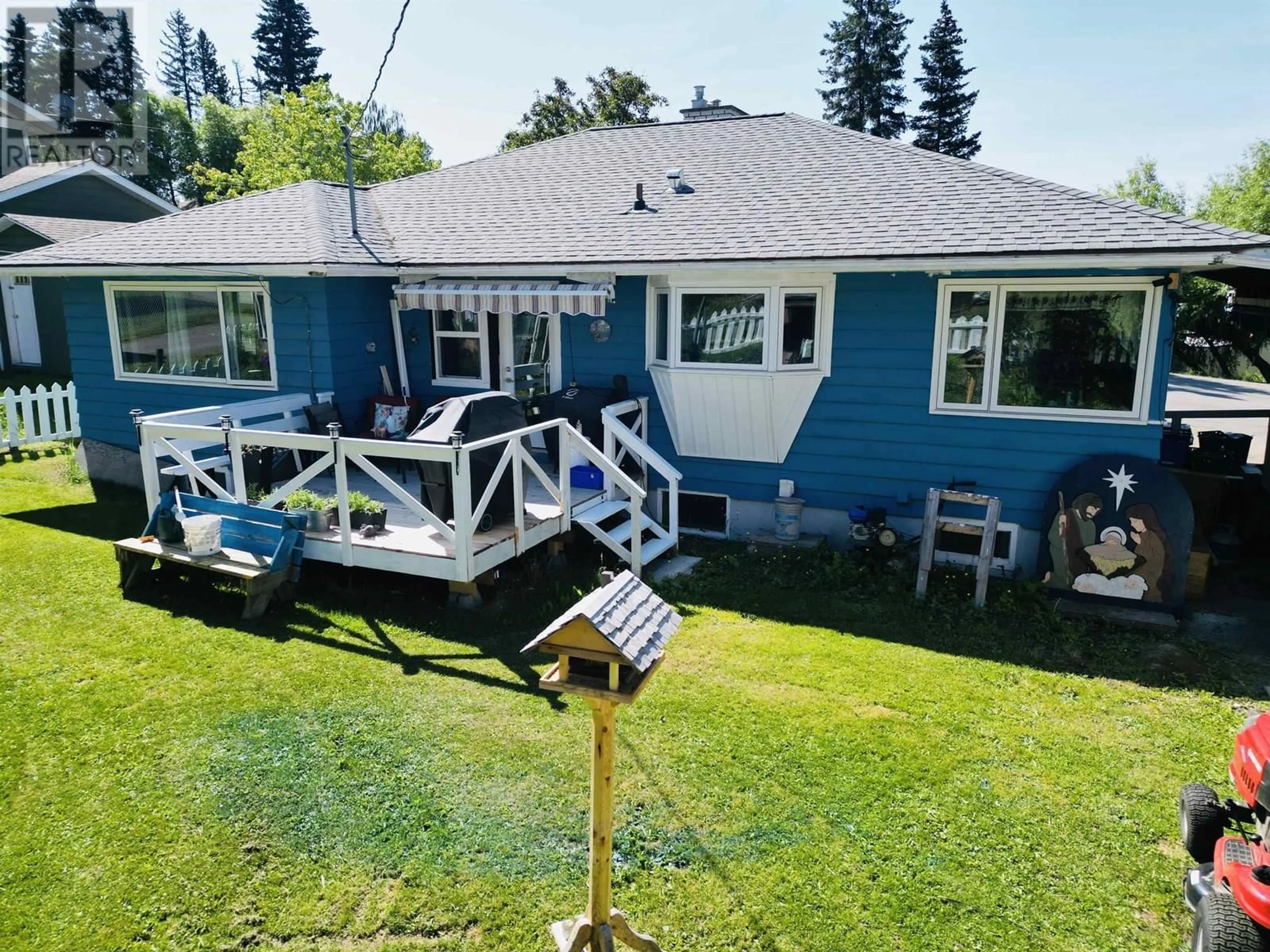 A pic from outside/outdoor area/front of a property/back of a property/a pic from drone, water/lake/river/ocean view for 51 8TH AVENUE, Burns Lake British Columbia V0J1E0
