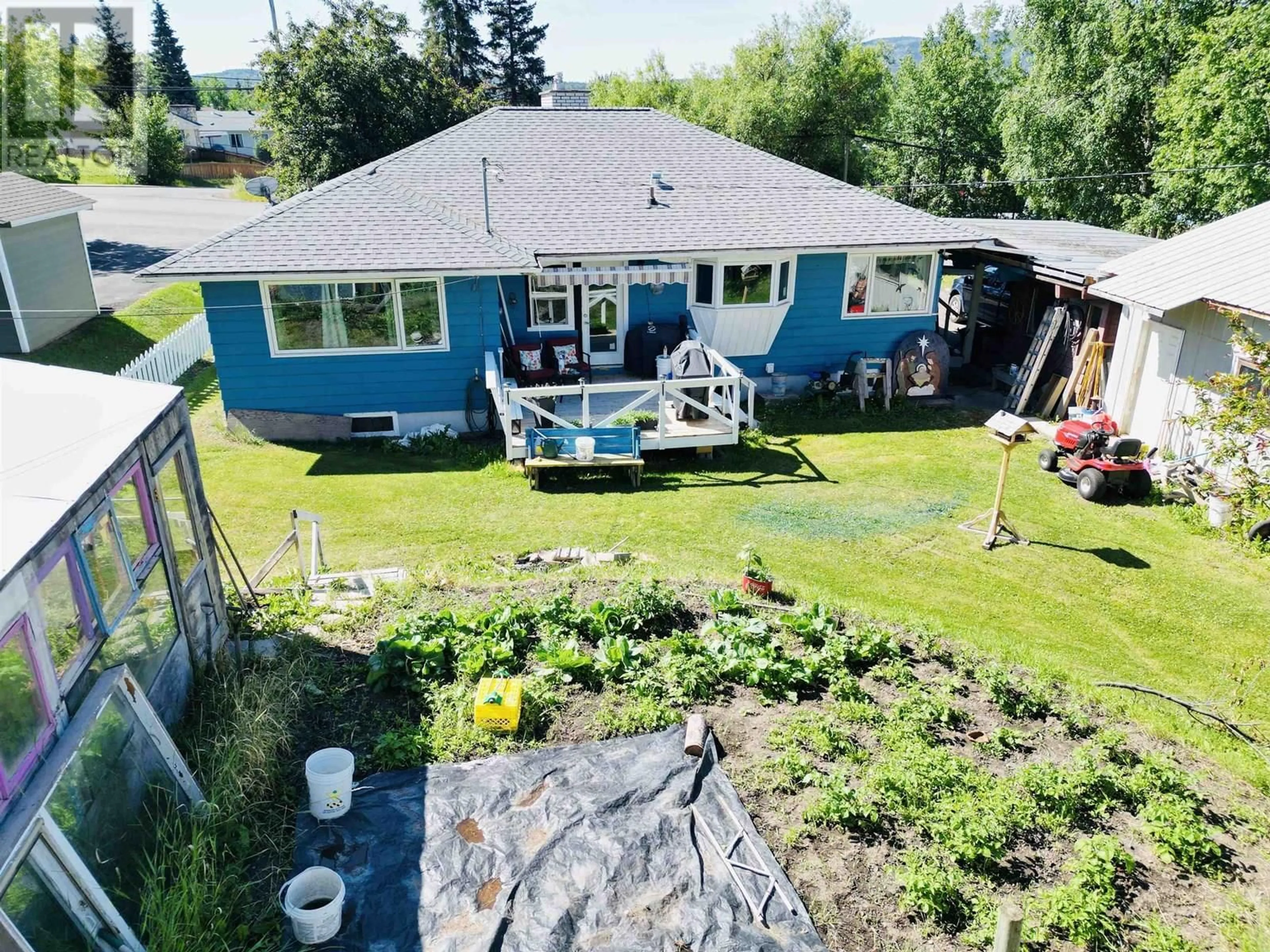 A pic from outside/outdoor area/front of a property/back of a property/a pic from drone, water/lake/river/ocean view for 51 8TH AVENUE, Burns Lake British Columbia V0J1E0