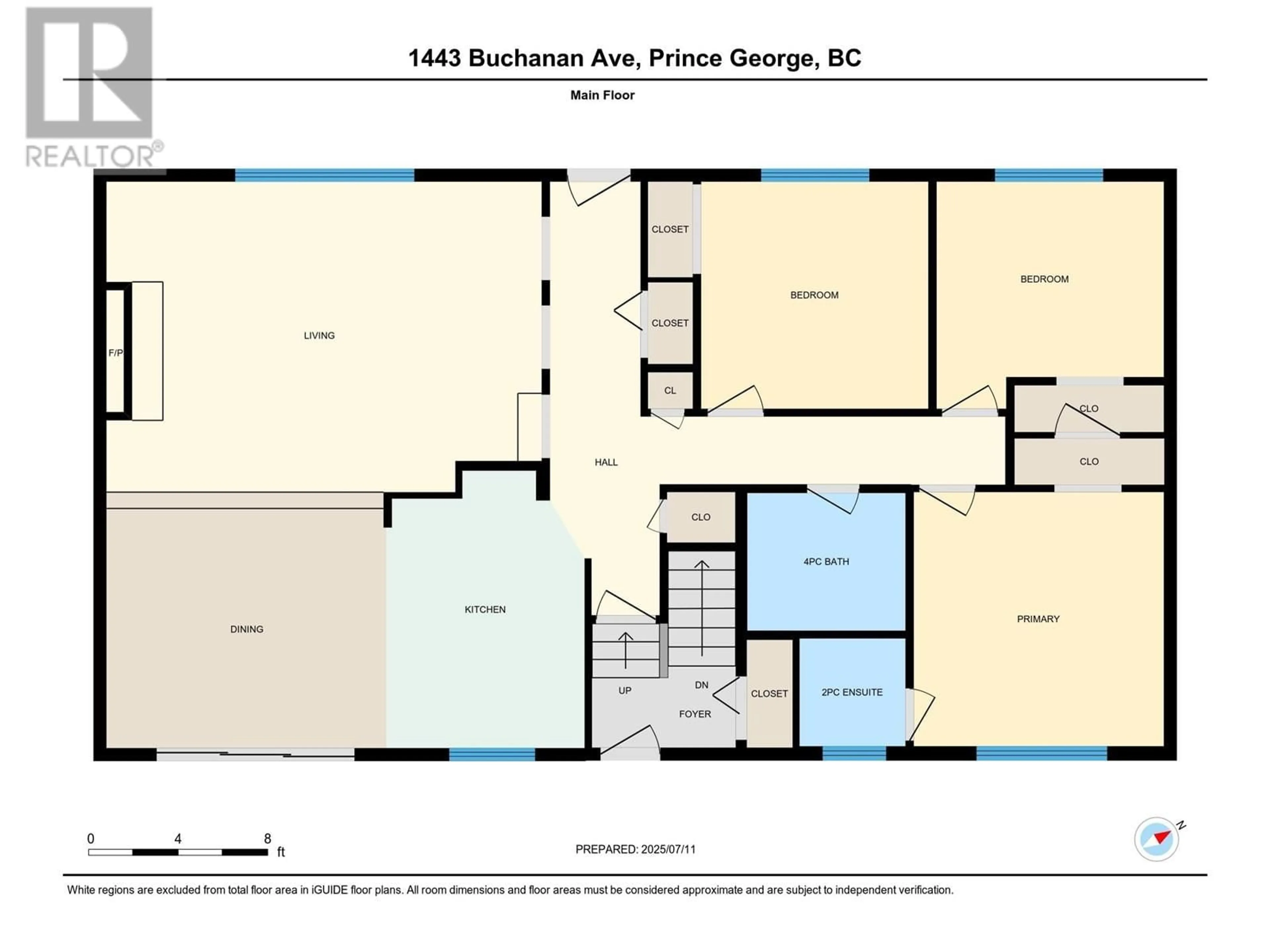 Floor plan for 1443 BUCHANAN AVENUE, Prince George British Columbia V2L4R1