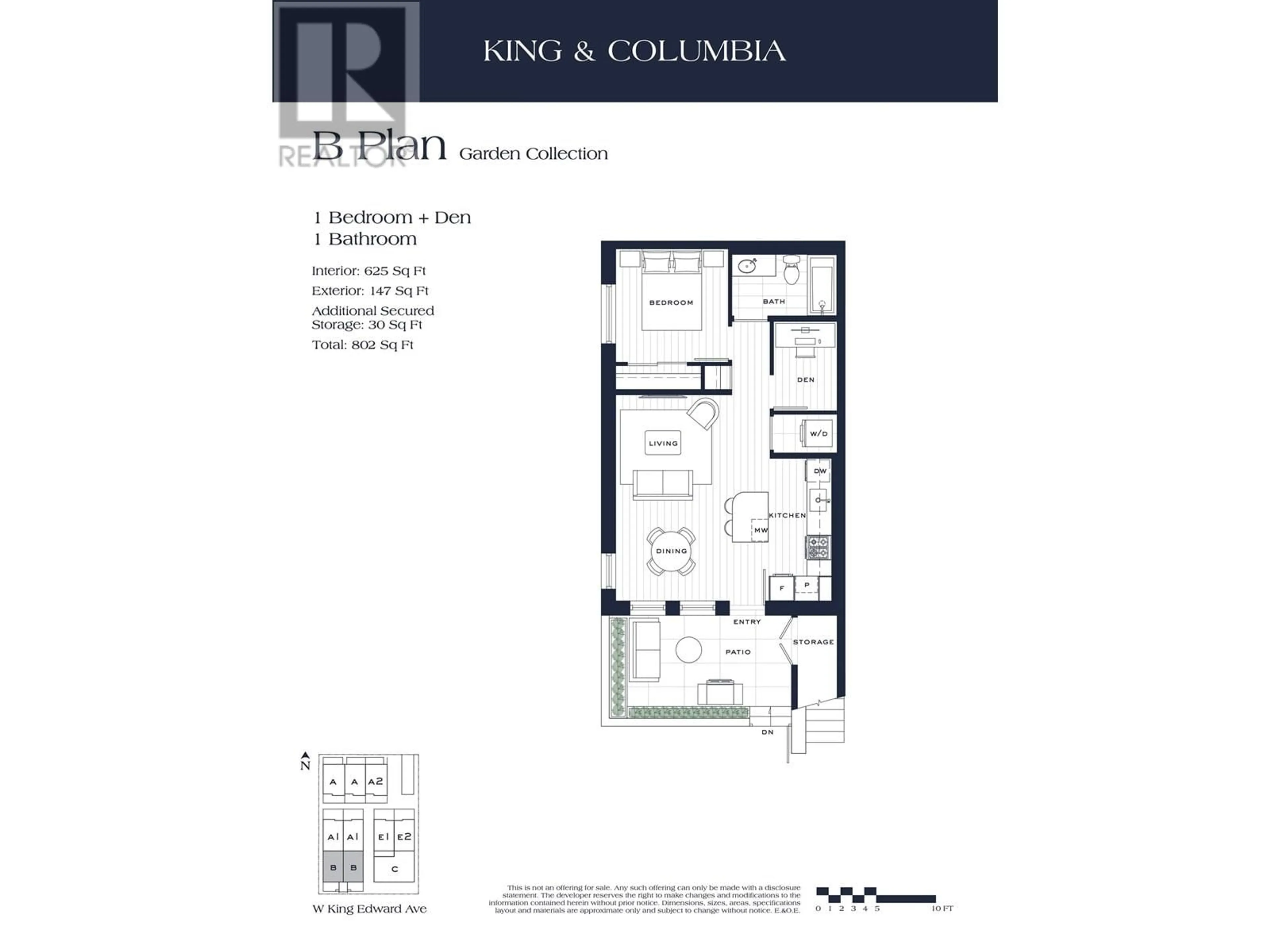 Floor plan for 114 - 163 KING EDWARD AVENUE, Vancouver British Columbia V5Y2H8