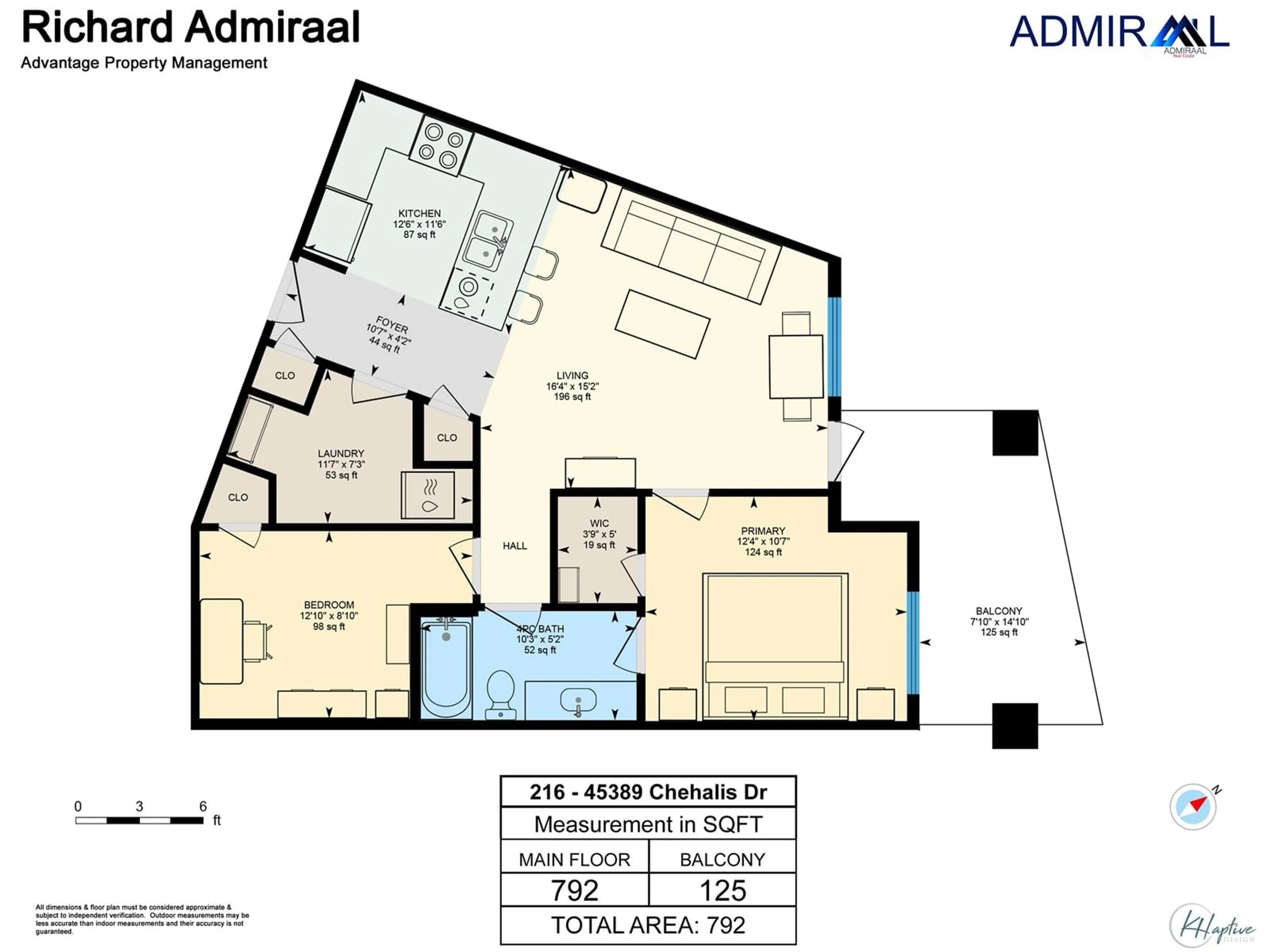 Floor plan for 216 - 45389 CHEHALIS DRIVE, Chilliwack British Columbia V2R1A1