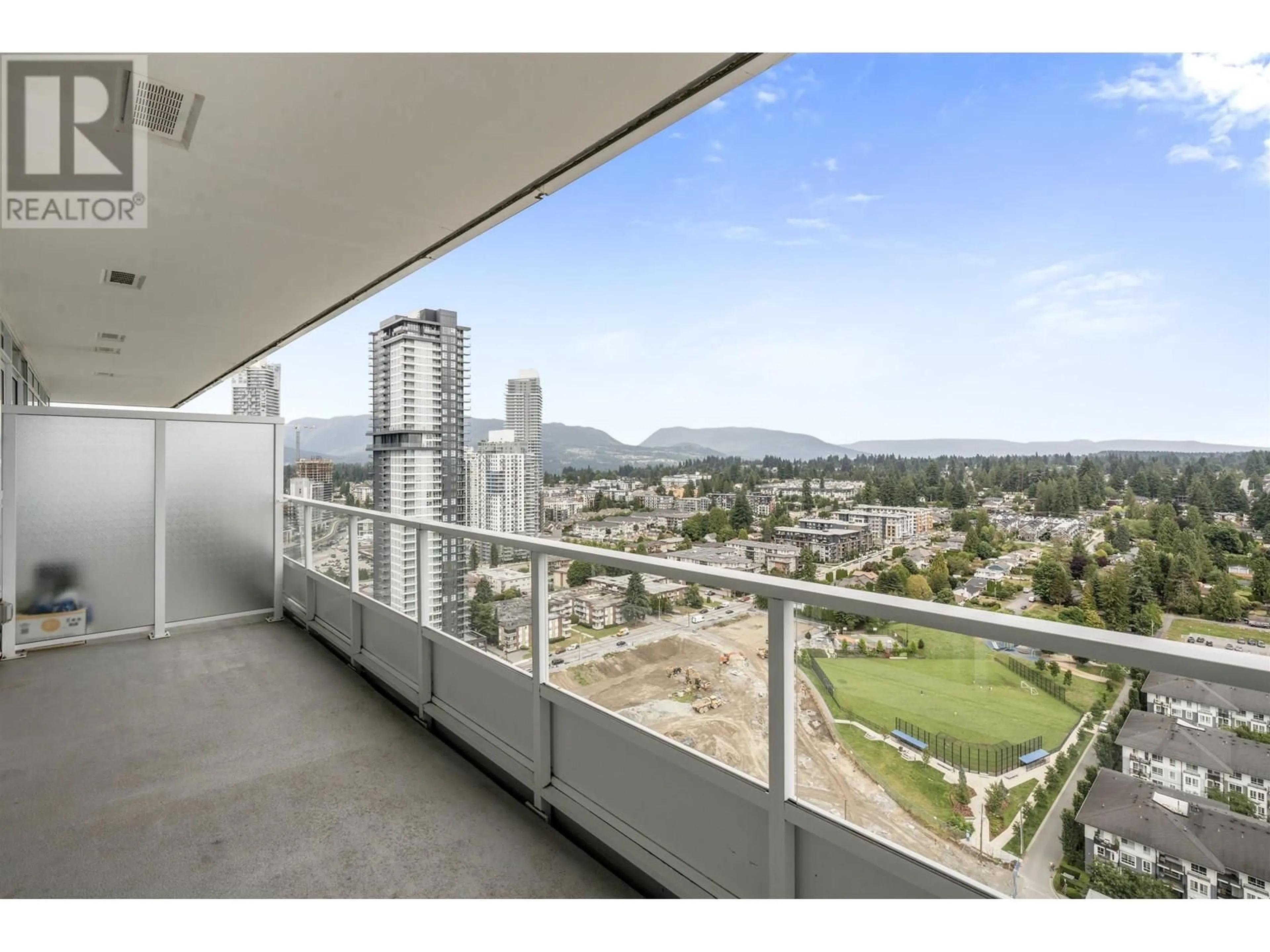 Balcony in the apartment, city buildings view from balcony for 2903 - 657 WHITING WAY, Coquitlam British Columbia V3J0J6