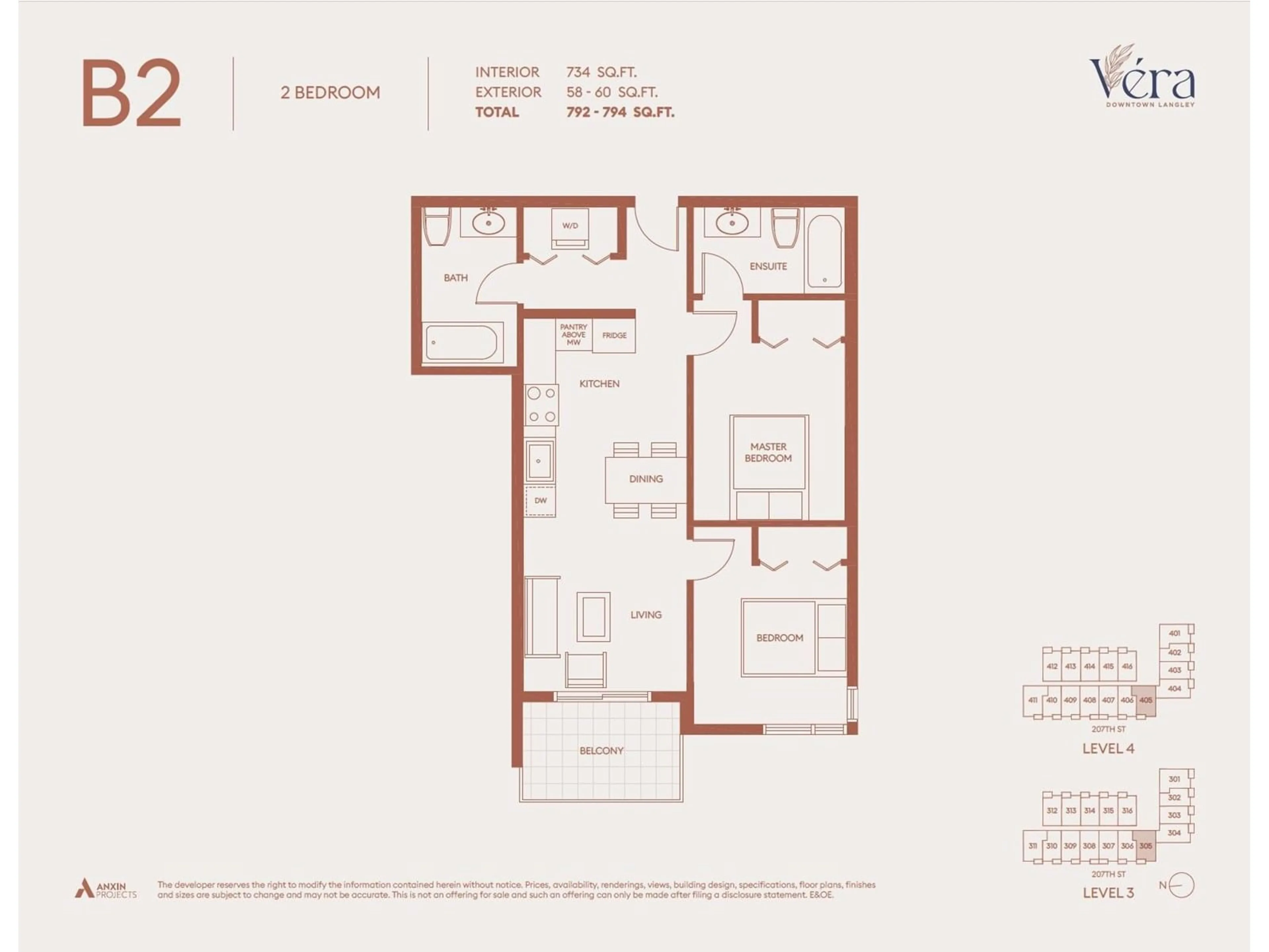 Floor plan for 305 - 5398 207, Langley British Columbia V3A2G1
